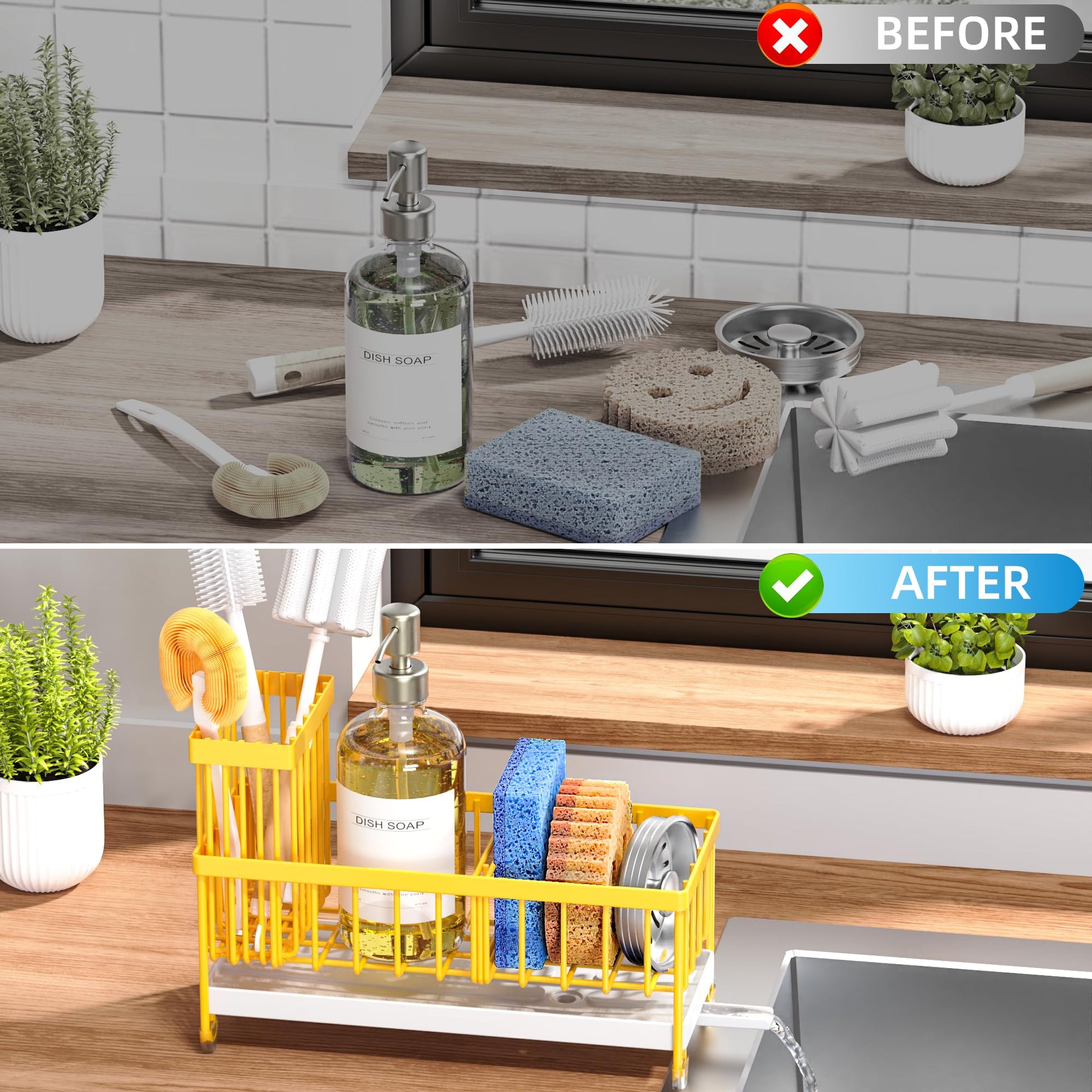 Sponge Holder for Kitchen Sink
