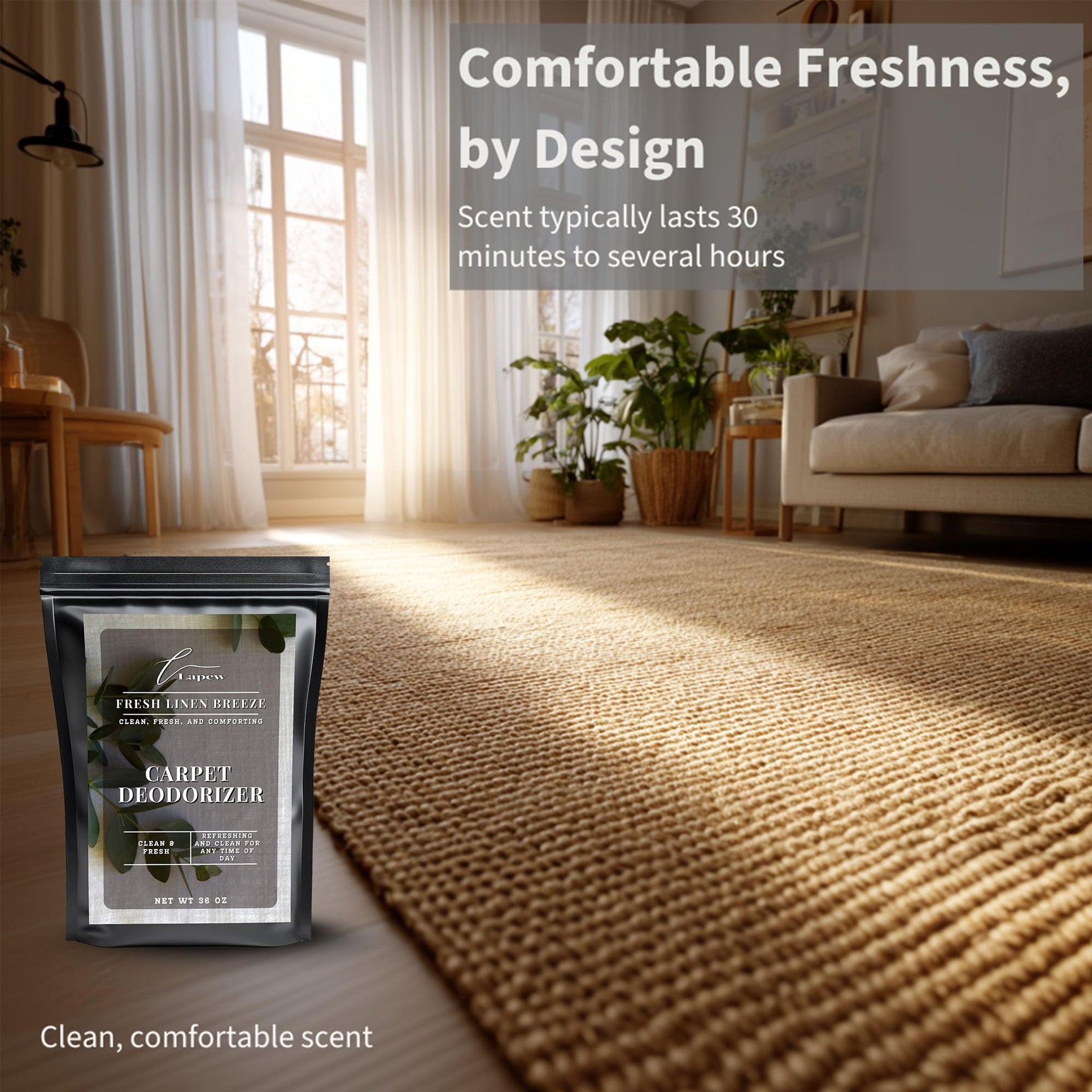 Fresh Linen Carpet Deodorizer Powder (36 Ounce)