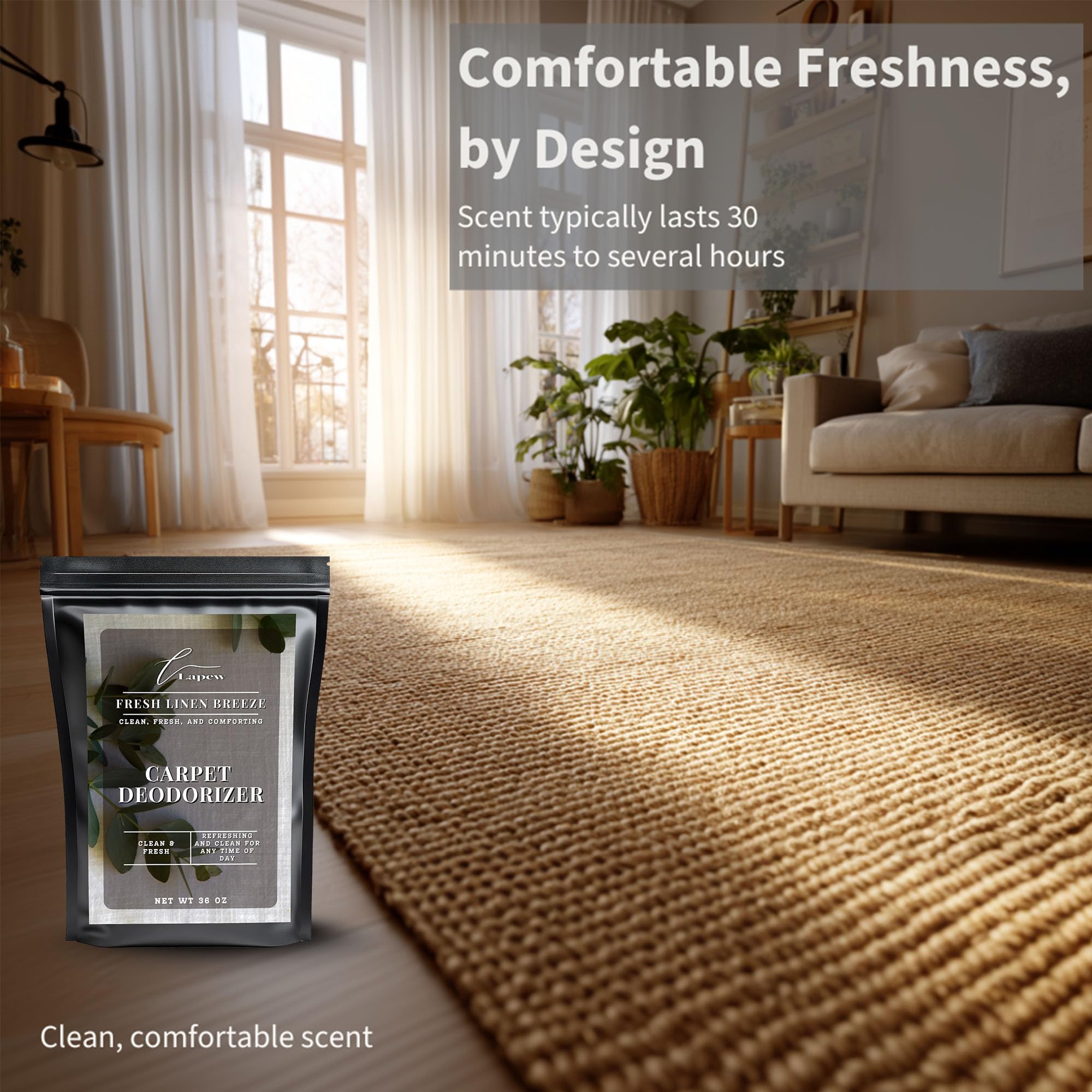 Fresh Linen Carpet Deodorizer Powder (36 Ounce)