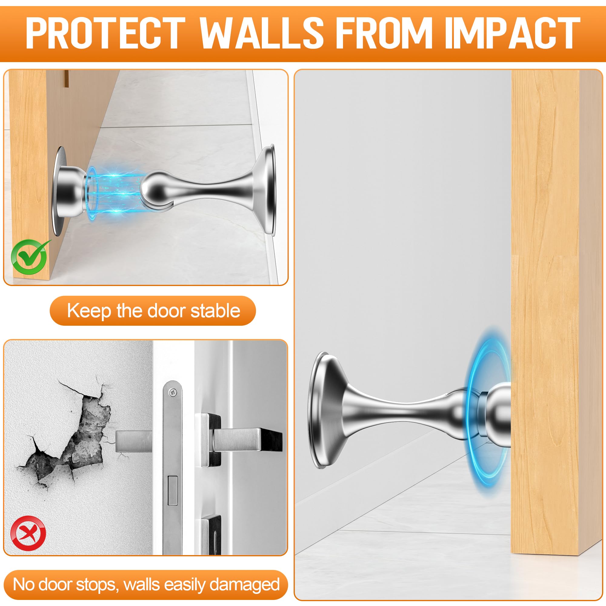 Magnetic Door Stoppers (2 Count)