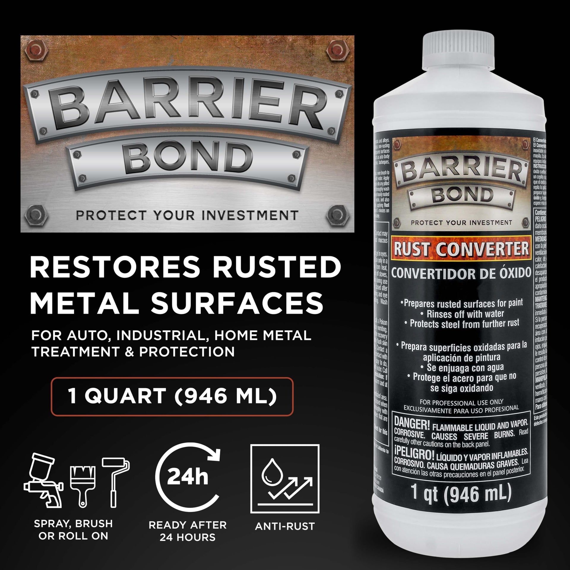 Barrier Bond Rust Converter & Metal Primer 1