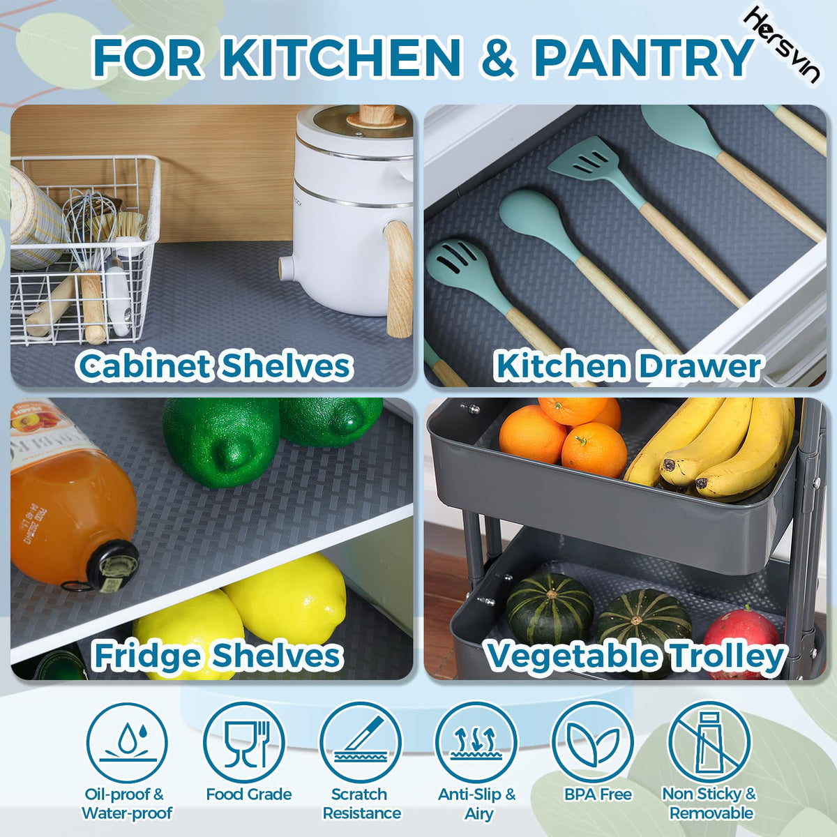 Shelf Liners 20 in x 20 ft EVA Drawer Mats (33.33 Sq Ft)