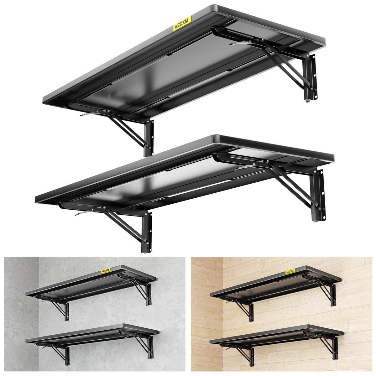 2pack 1.2x3ft Adjustable Rail Type Folding Storage Rack Shelf