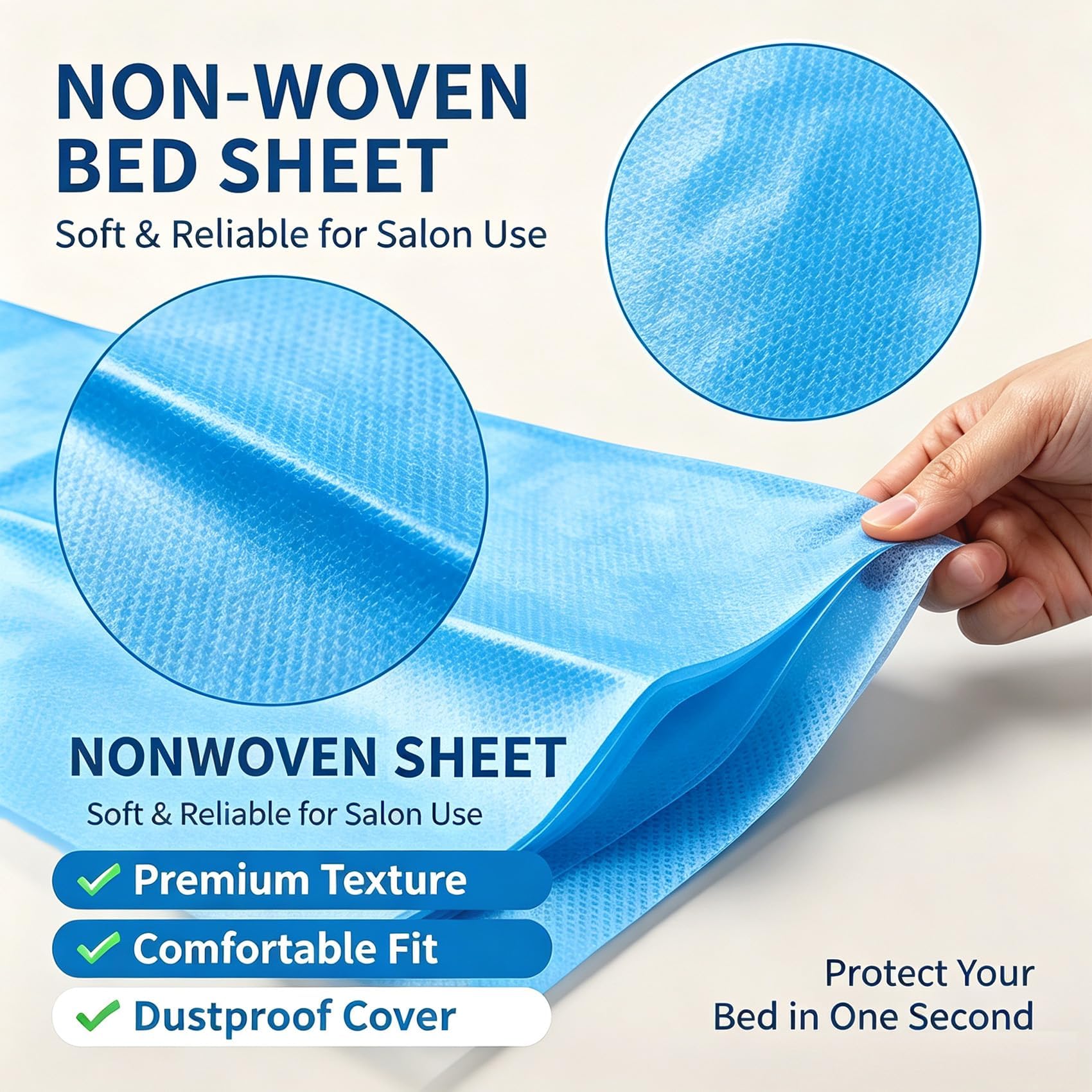100Pcs Disposable Bed Sheet Massage Table Cover 75x31 for Spa Waxing Tattoo (100 Count)