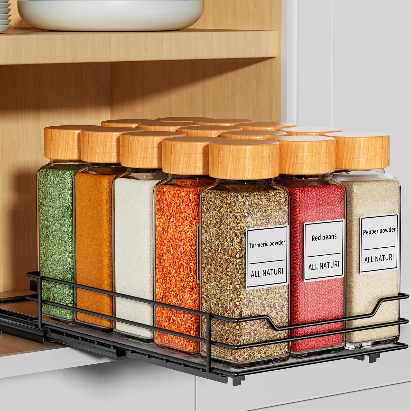 Pull Out Spice Rack Organizer for Cabinet