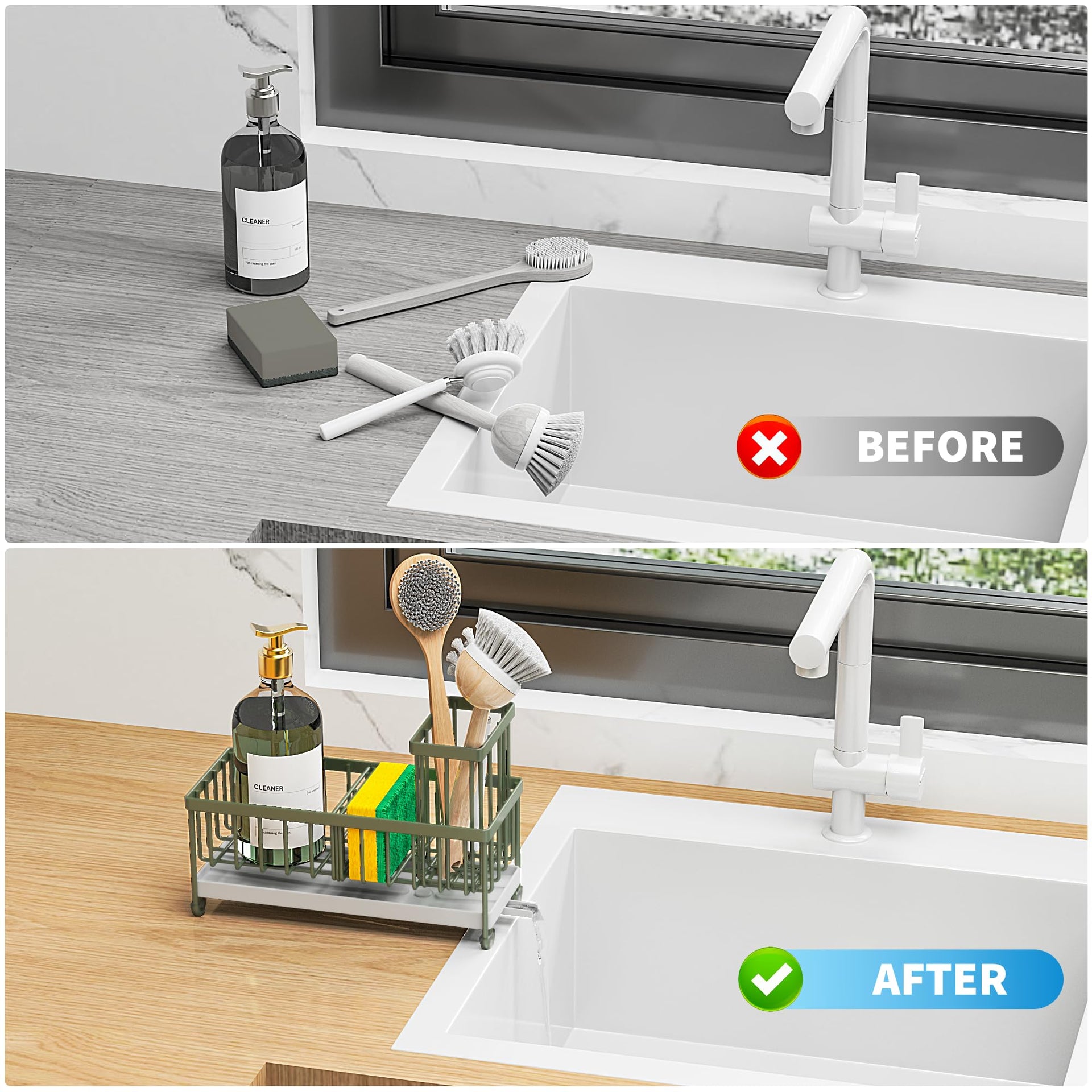 Sponge Holder for Kitchen Sink