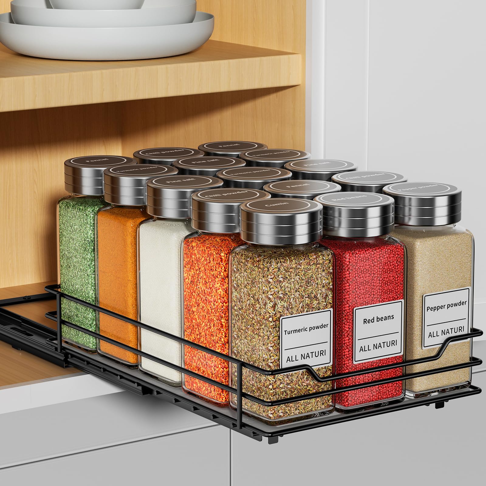 Pull Out Spice Rack Organizer for Cabinet