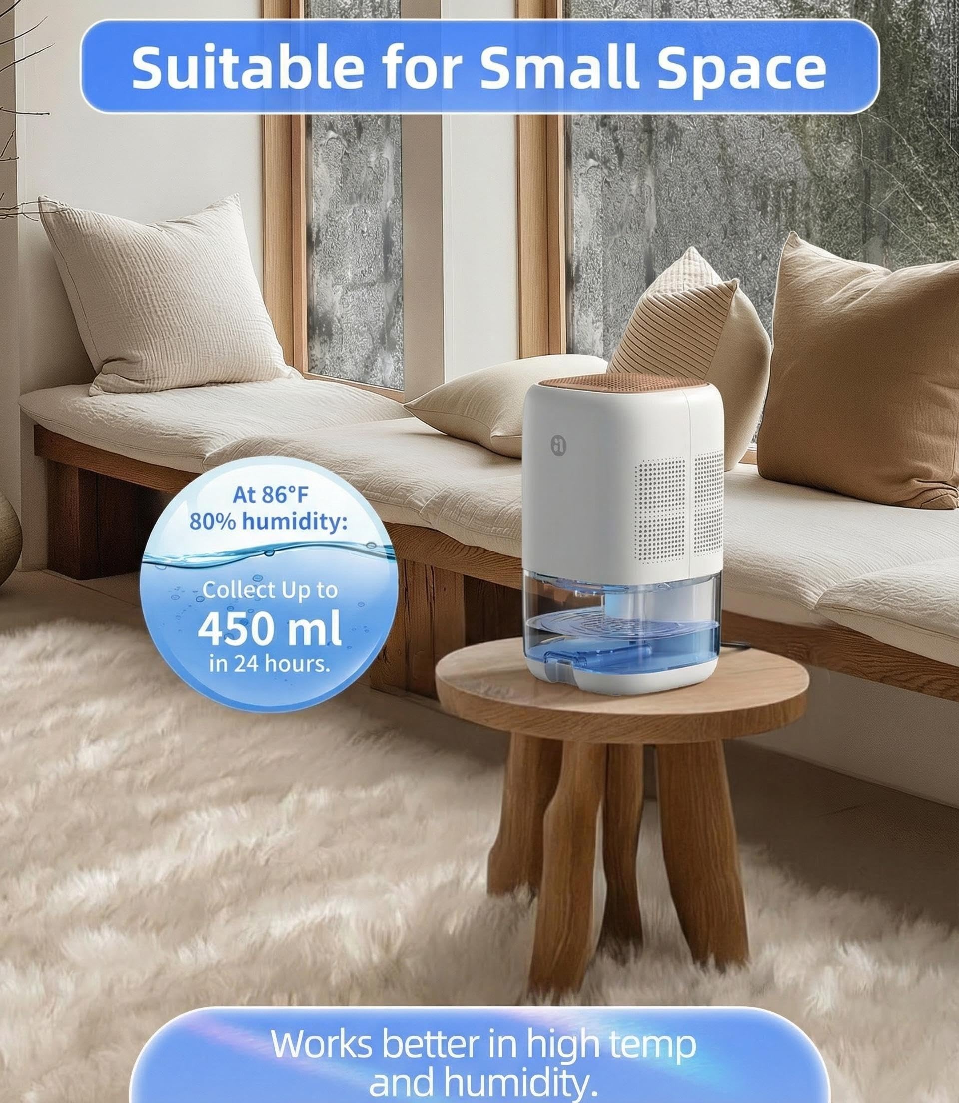 35 OZ Dehumidifier for Bedroom RV