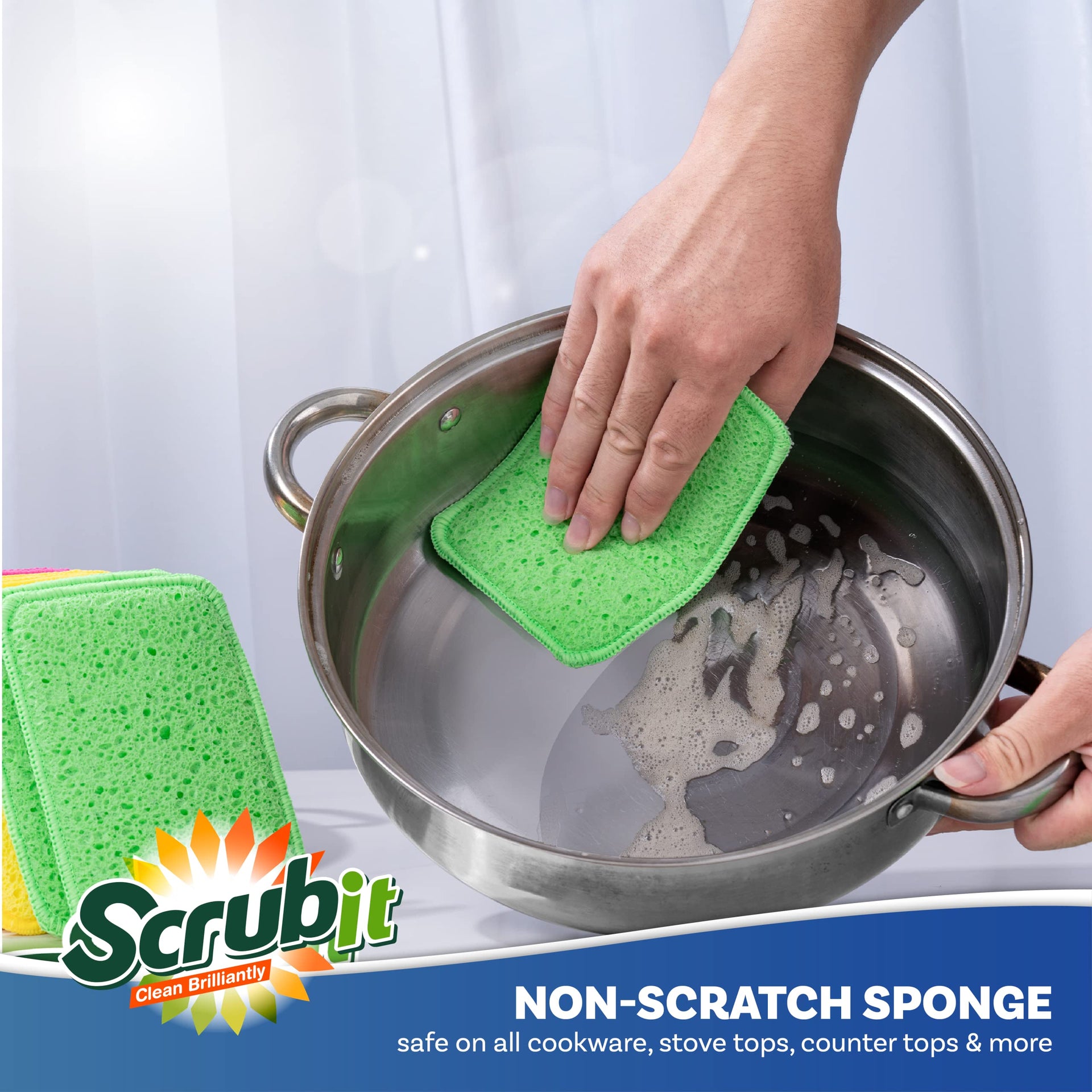Scrub and Wipe Cleaning Pads [10 Pack] (10 Count)