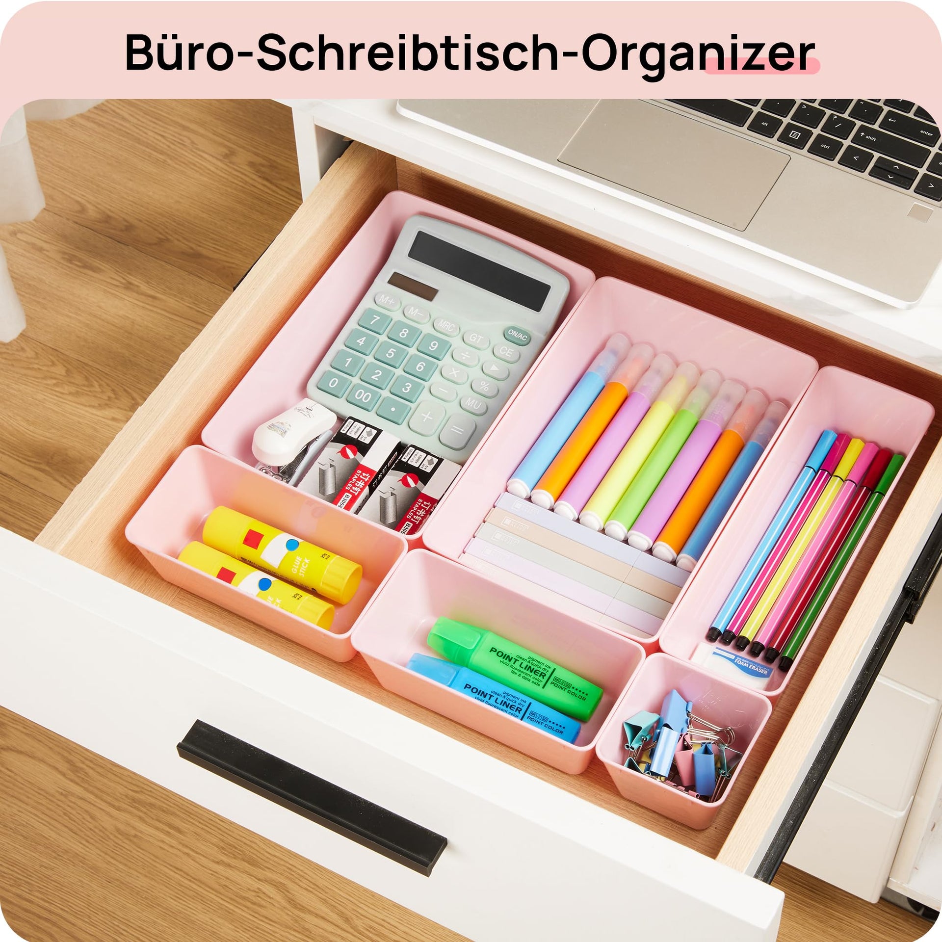 25 Pack Plastic Drawer Organizers with Non (25 Count)