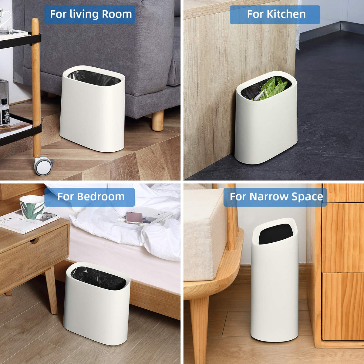 2.3 Gal Bathroom Trash Can