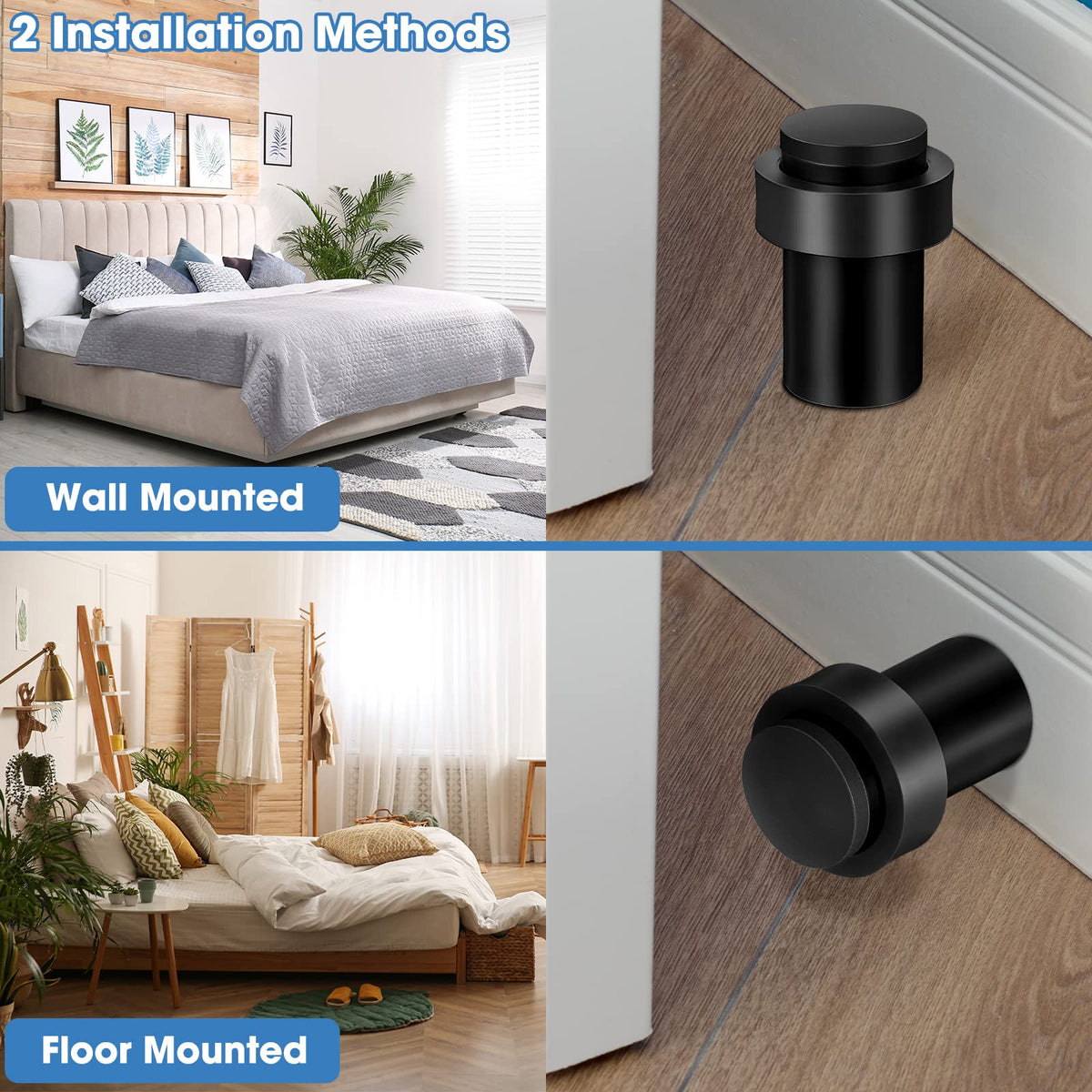30 Pcs Floor Mounted Door Stopper Stainless Steel (30 Count)