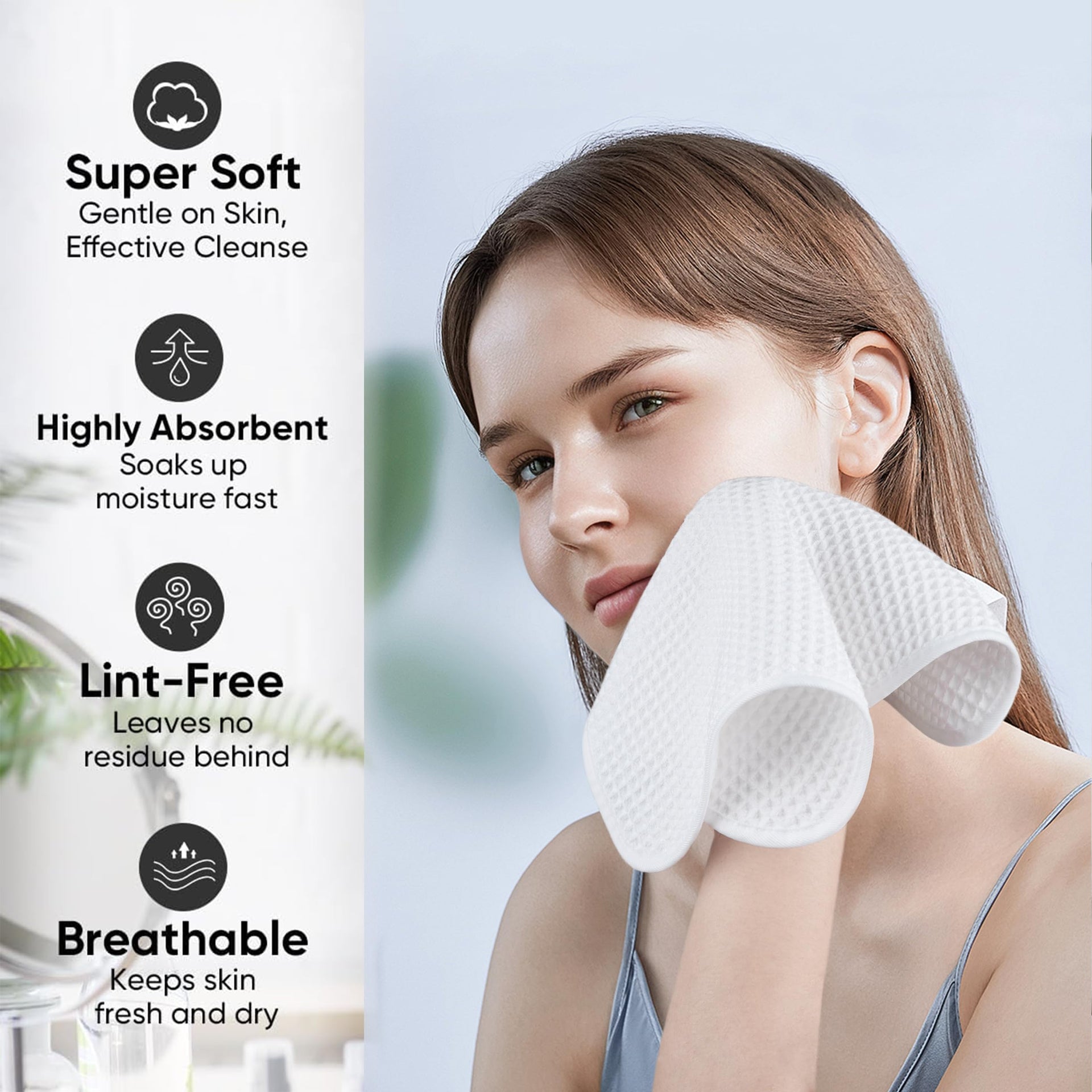 ber Waffle Face Towels (2 Count)