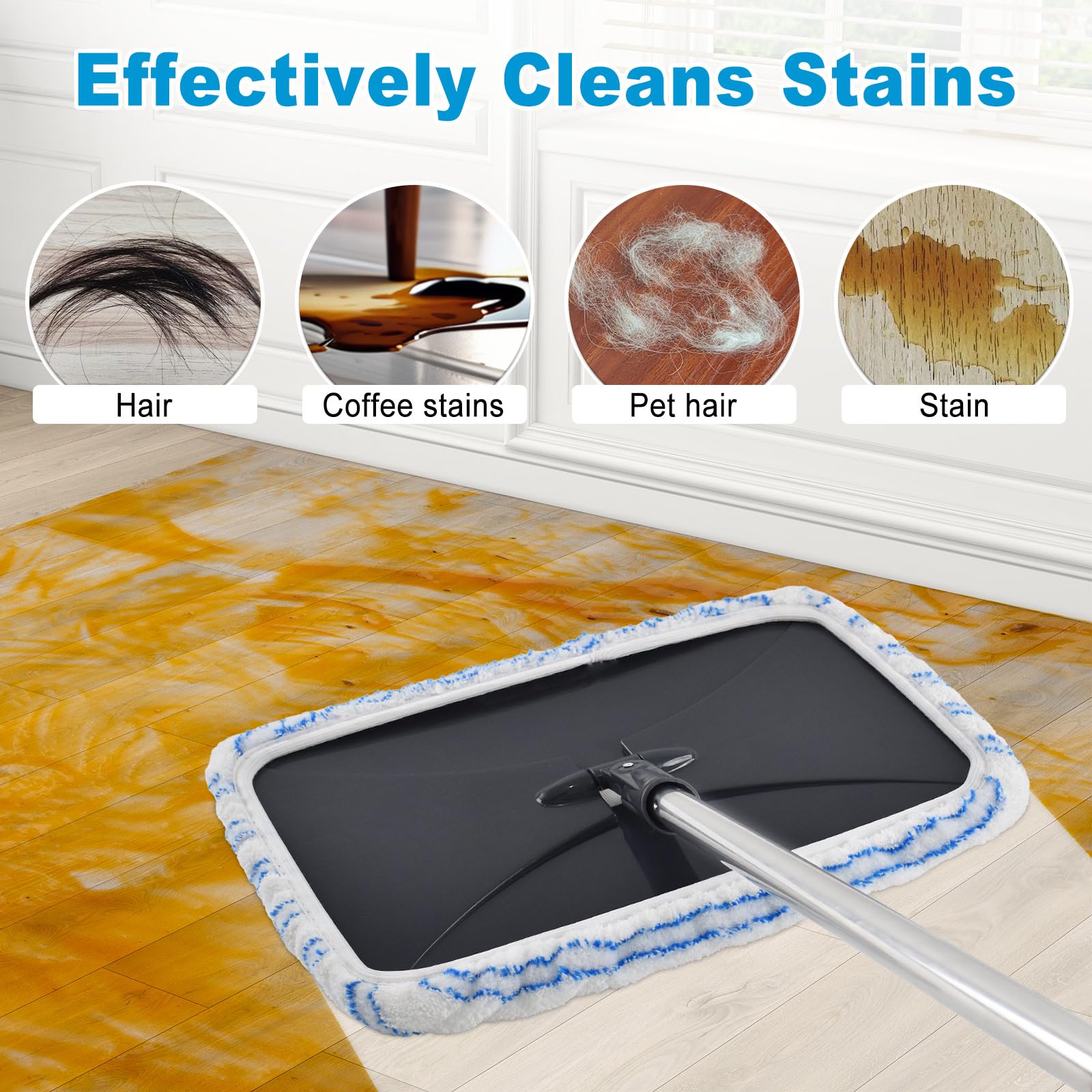 5 Pack Mop Heads Replacements for Ocedar Hardwood Floor 'N More Microfiber Mops (5 Count)