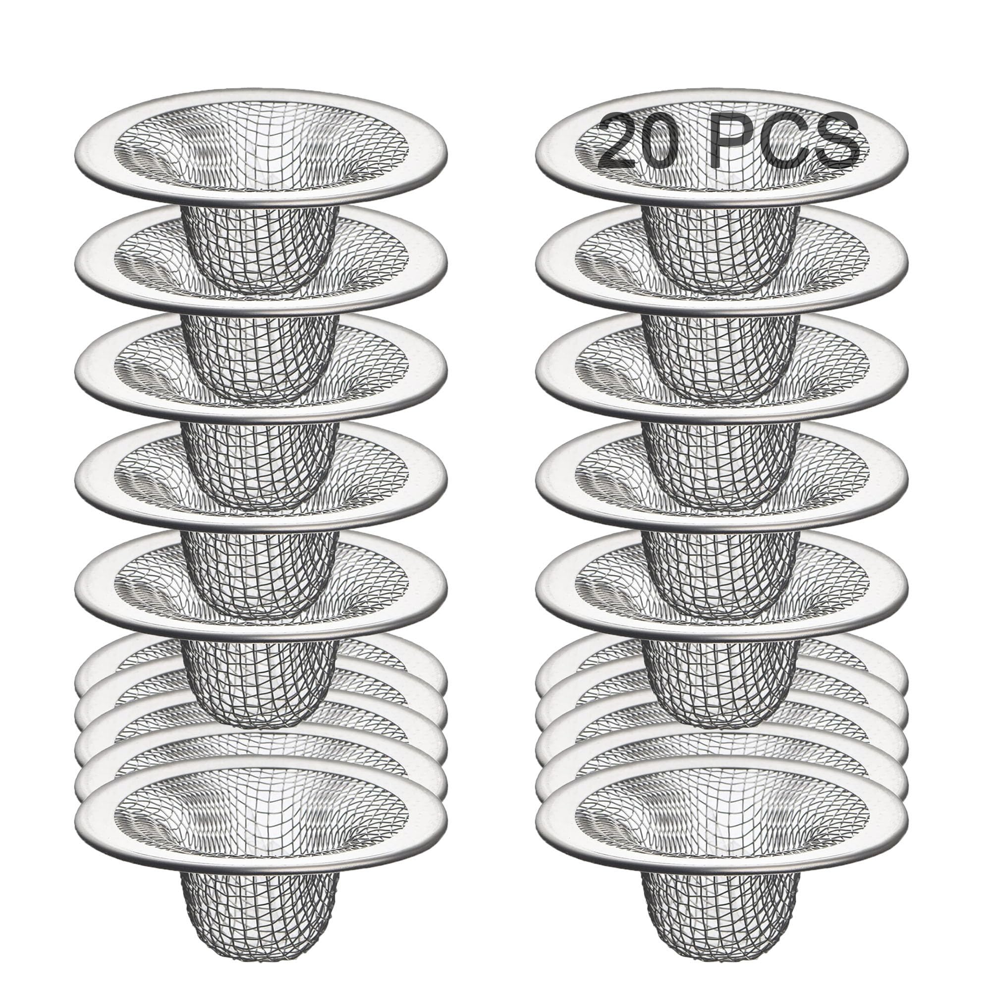 20Pcs Bathroom Sink Drain Strainer Screen Mesh