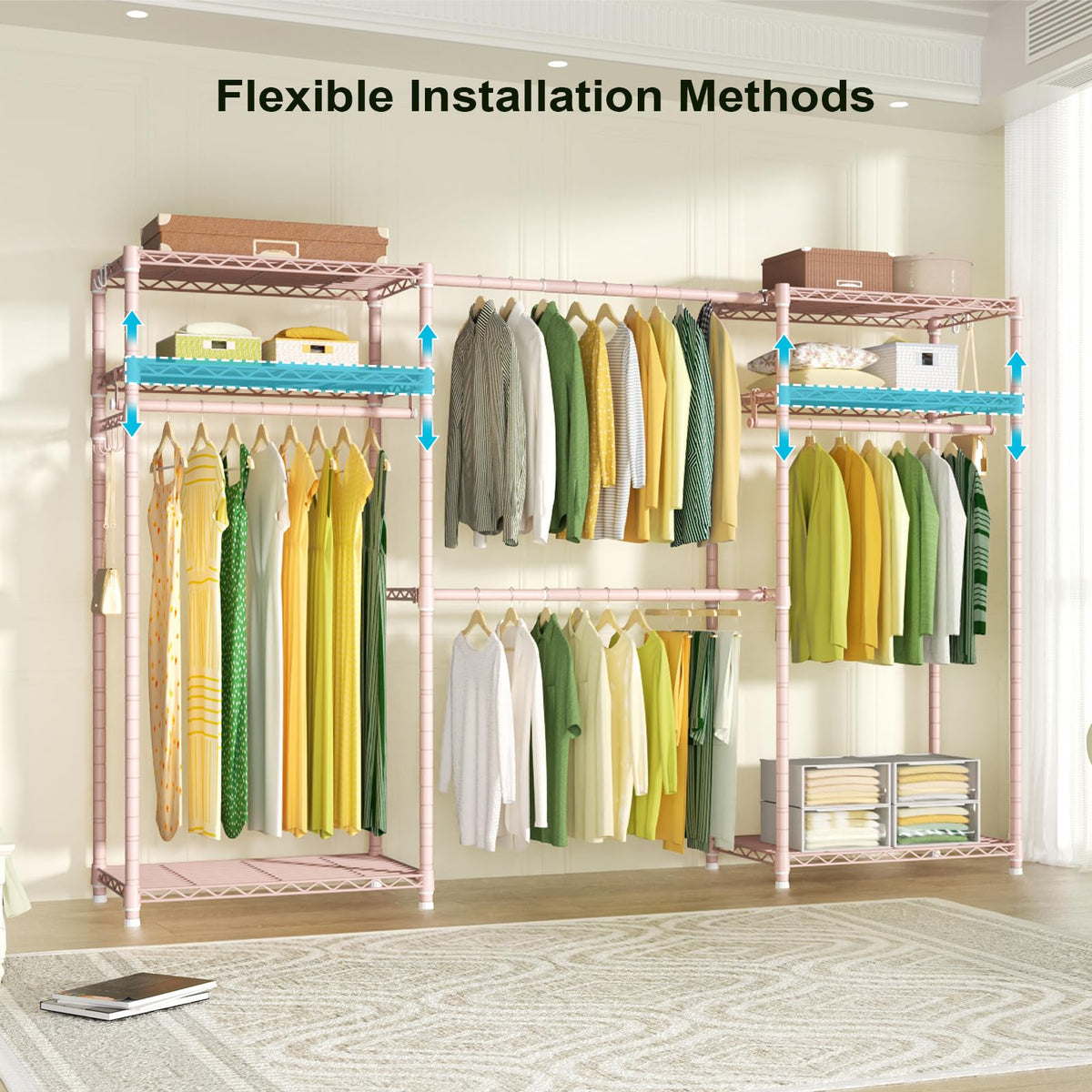E1 Heavy Duty Closet Garment Rack