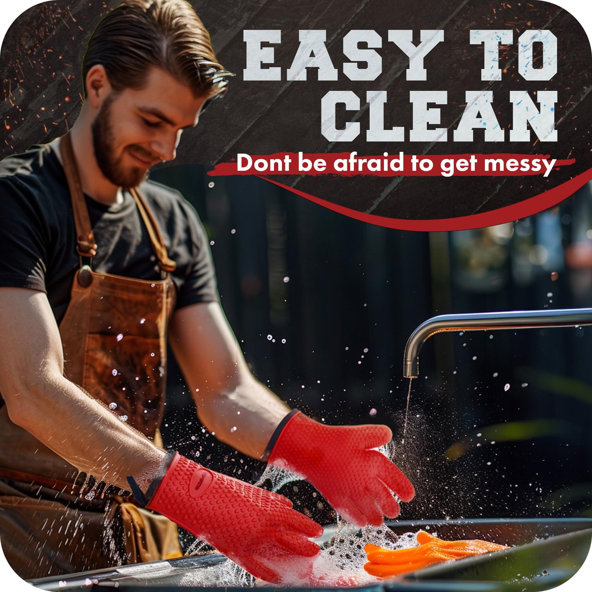 XL Silicone Smoker Oven Gloves