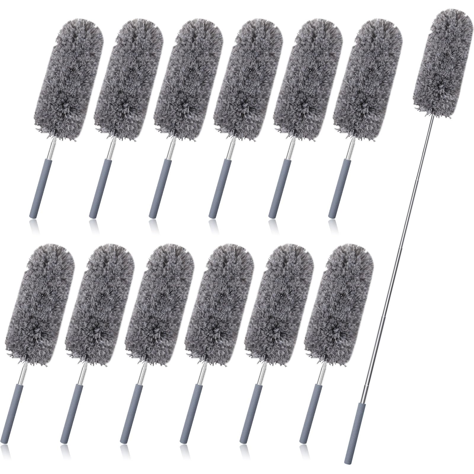 12 Pcs Microfiber Feather Duster for Cleaning (12 Count)