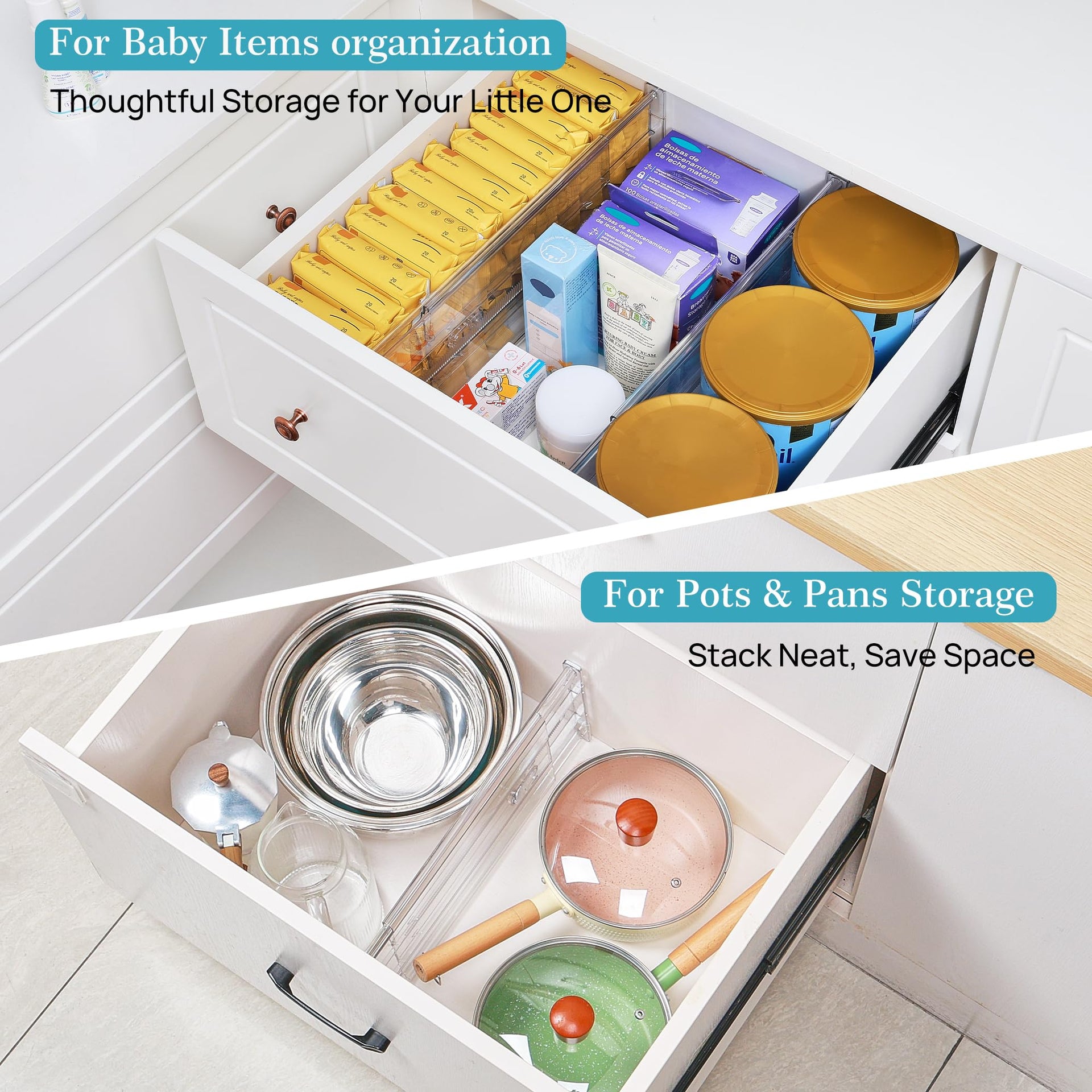 6" Tall Upgrade Drawer Dividers (8 Count)
