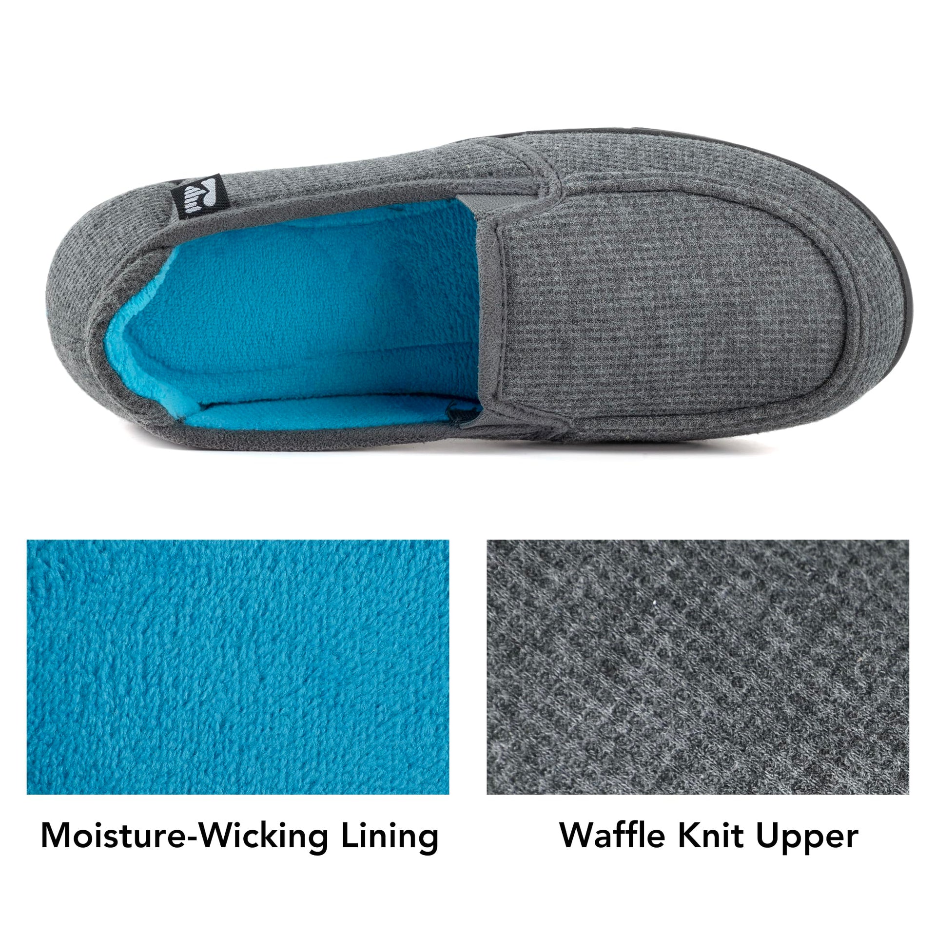 Women's Two Tone Hoodback Slipper with Removable Insole
