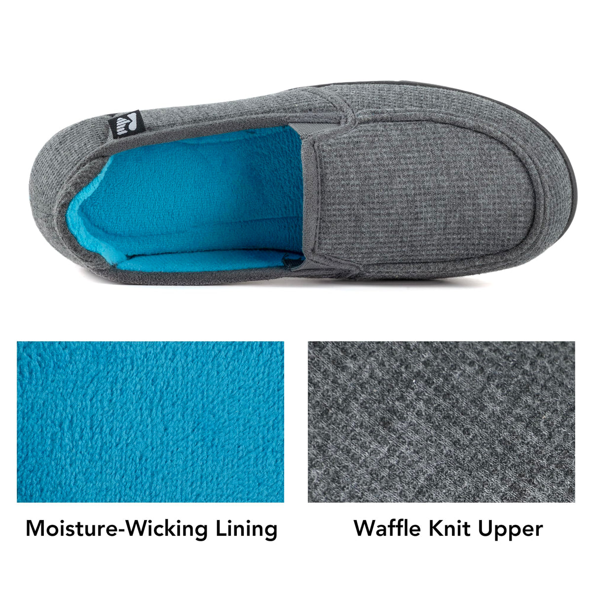 Women's Two Tone Hoodback Slipper with Removable Insole