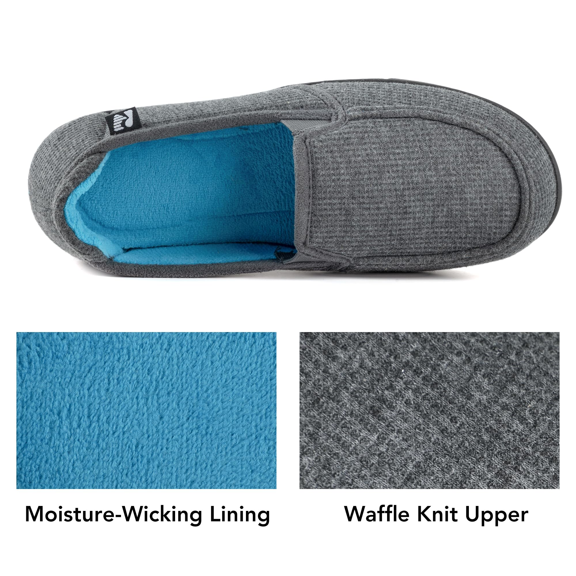 Women's Two Tone Hoodback Slipper with Removable Insole