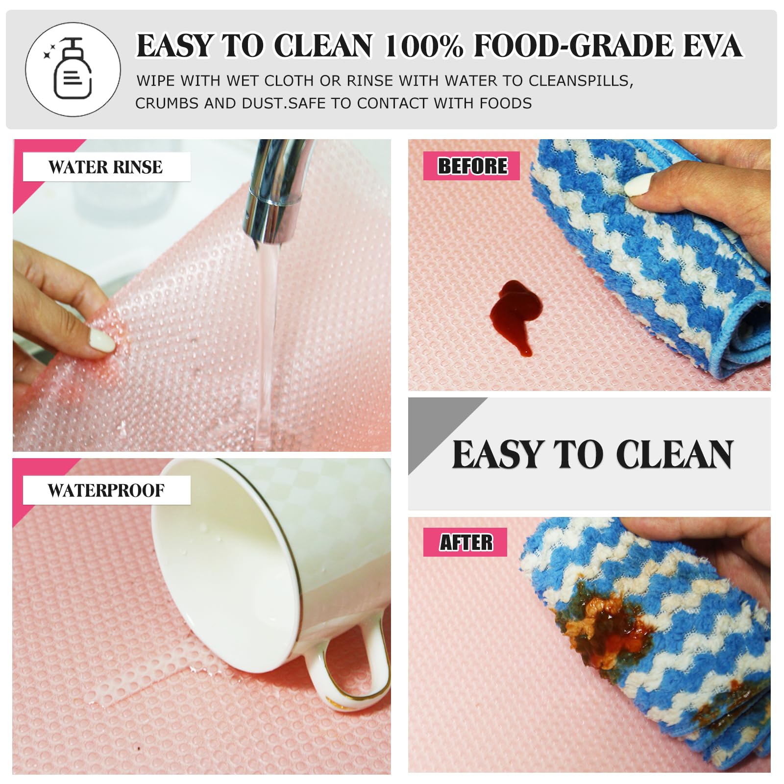 10Pcs Refrigerator Liners (14.25 Sq Ft)