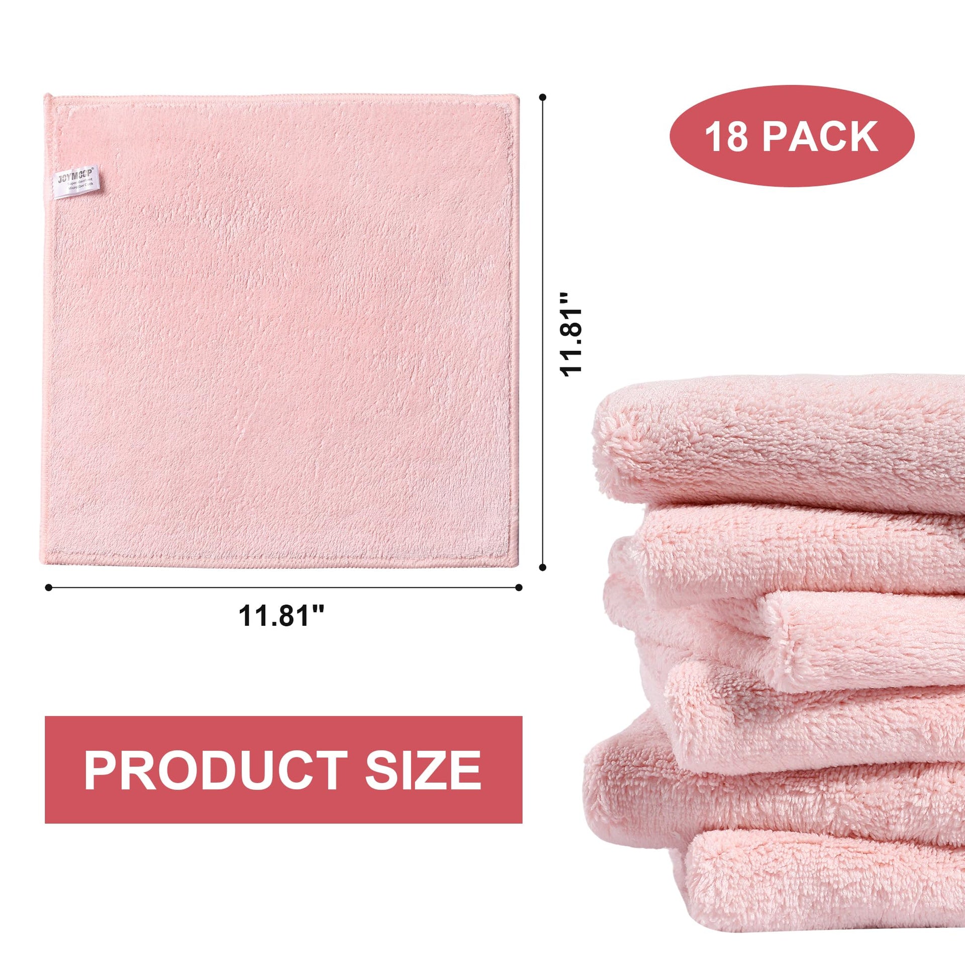 Microfiber Cleaning Cloths (18 Count)