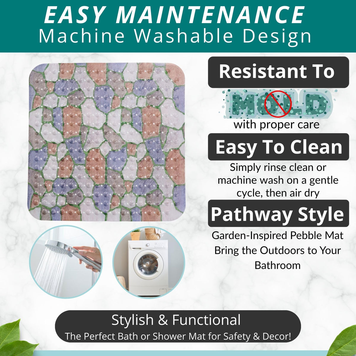 Extra Large Square Non Slip Shower Mat
