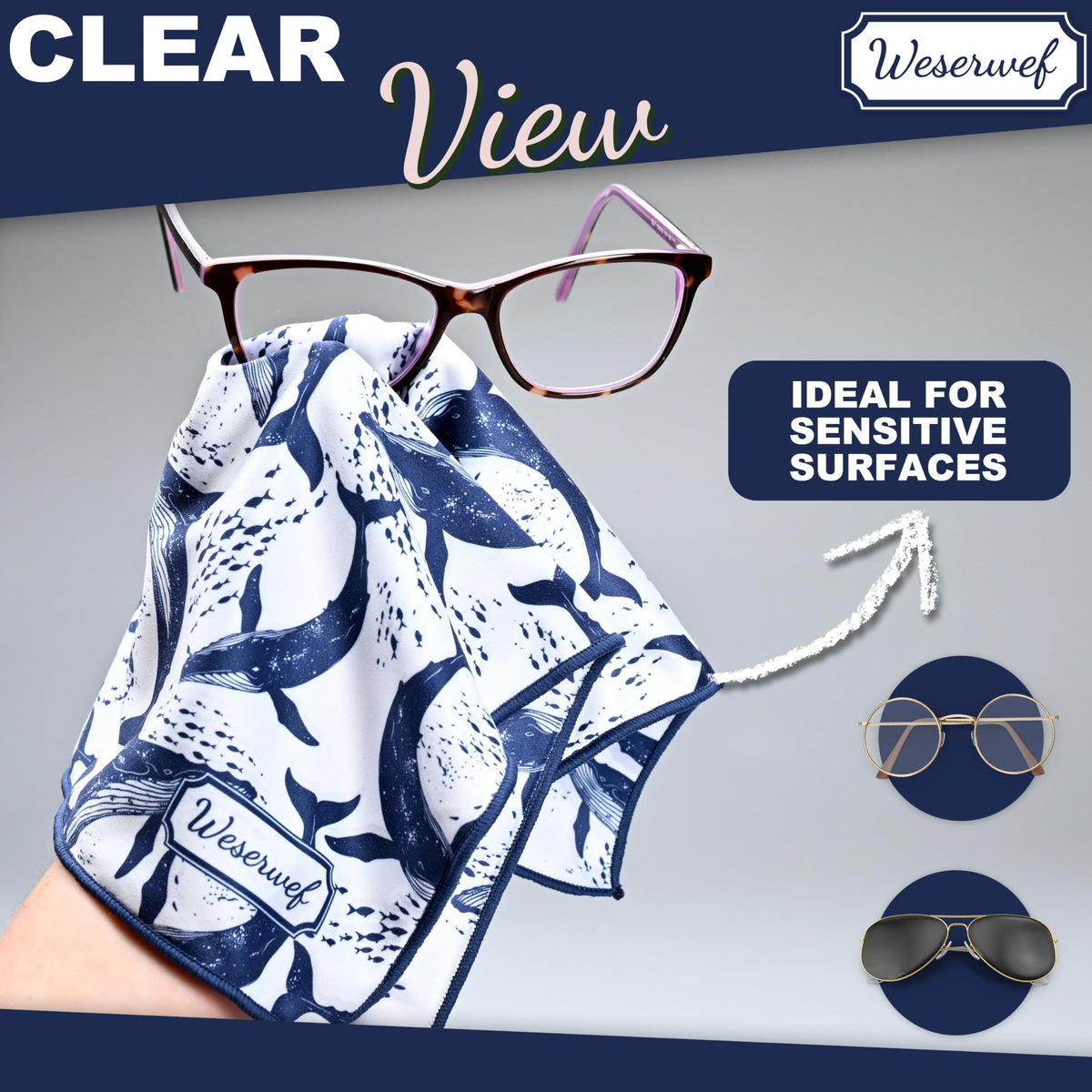 Design Microfiber Glasses Cleaning Cloth