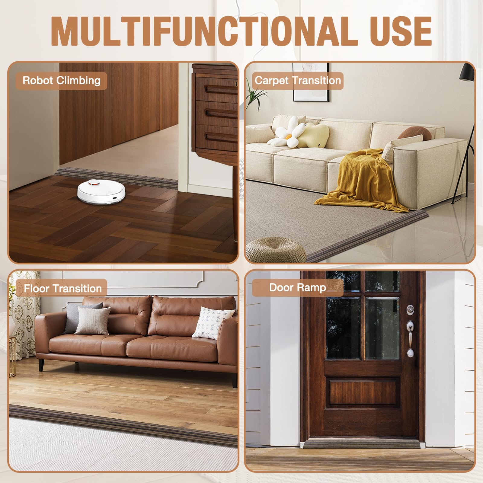 Floor Transition Strip Self Adhesive Vinyl Door Threshold Strip
