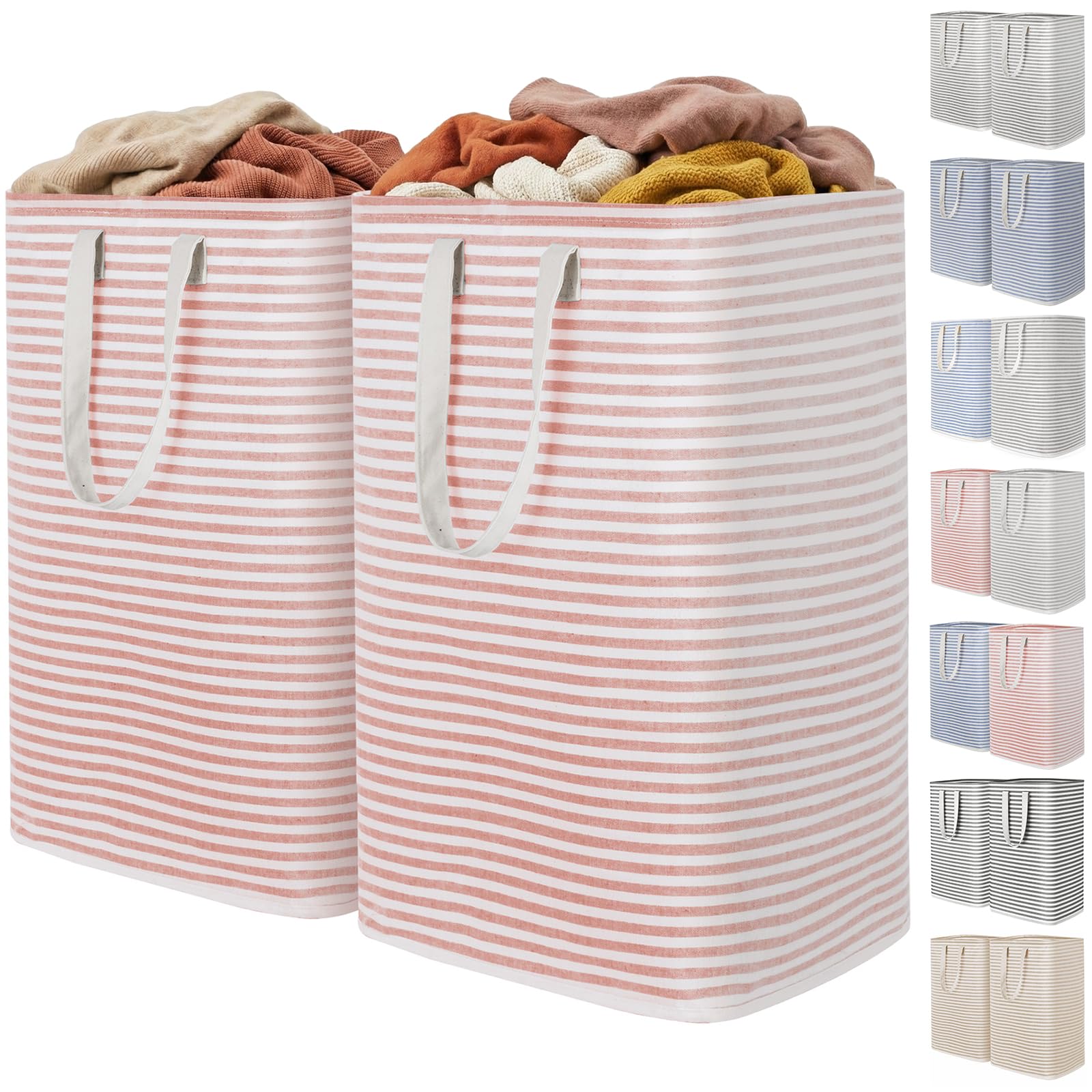 2 Pack Laundry Basket 80L Each (2 Count)