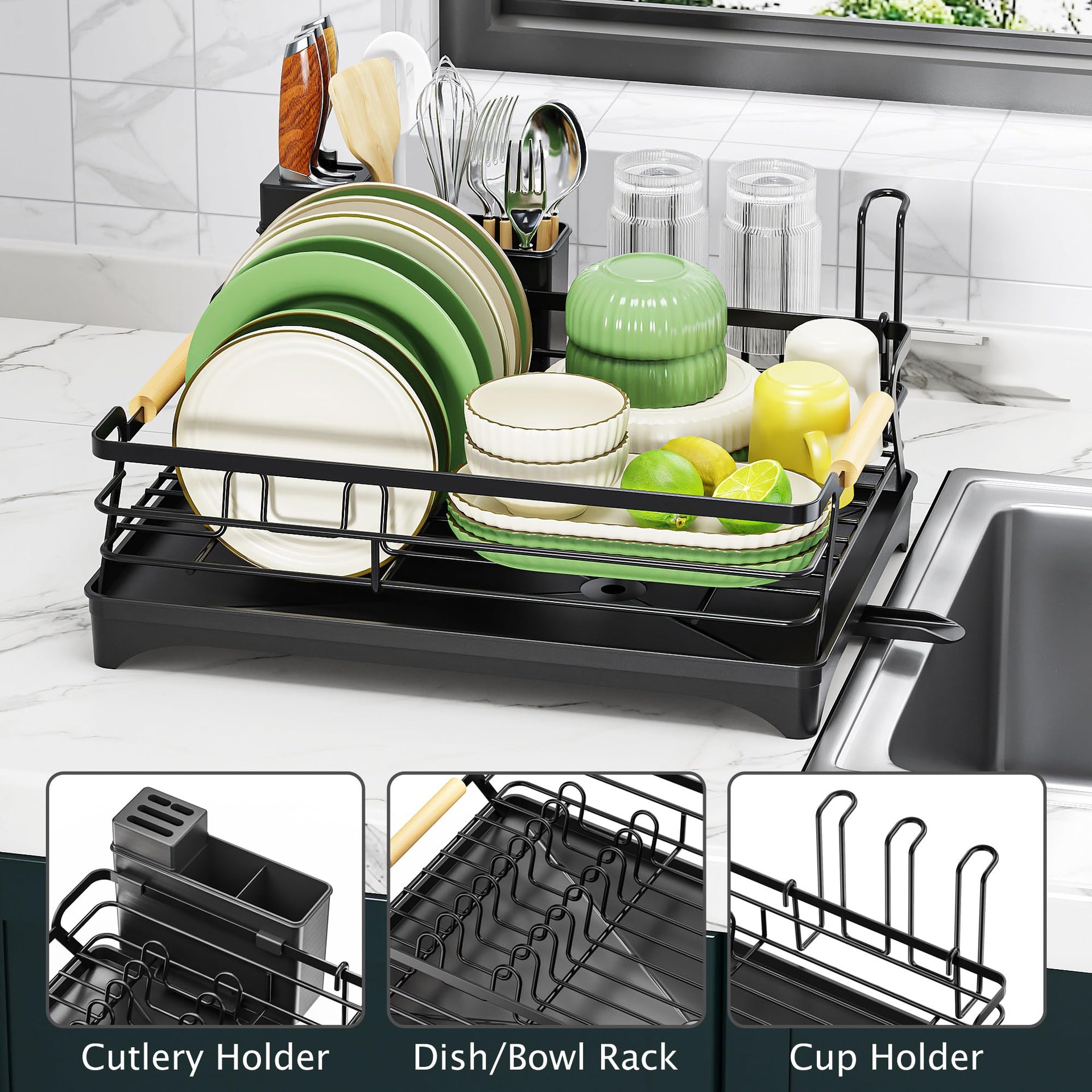 Dish Drying Rack for Kitchen Counter