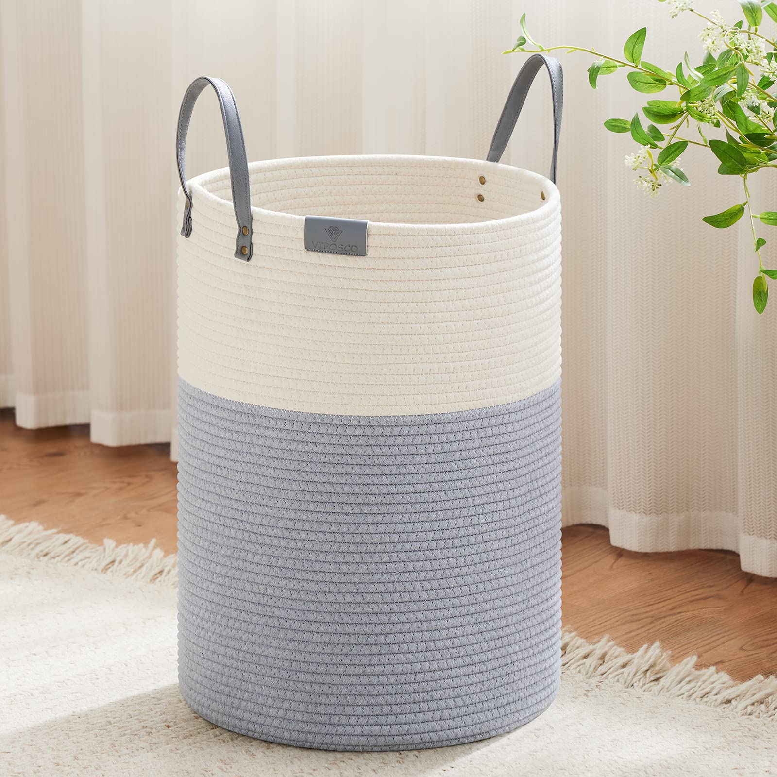 72L Tall Woven Rope Laundry Hamper (2434.6096 Fl Oz) - ModHome Supplies