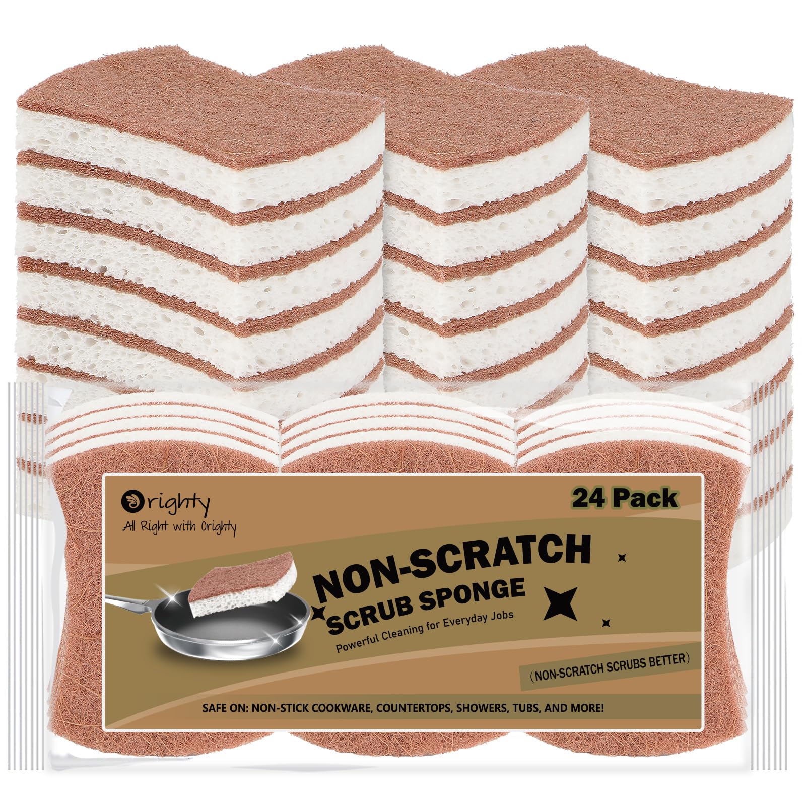 Non Scratch Scrub Sponge (24 Count) - ModHome Supplies