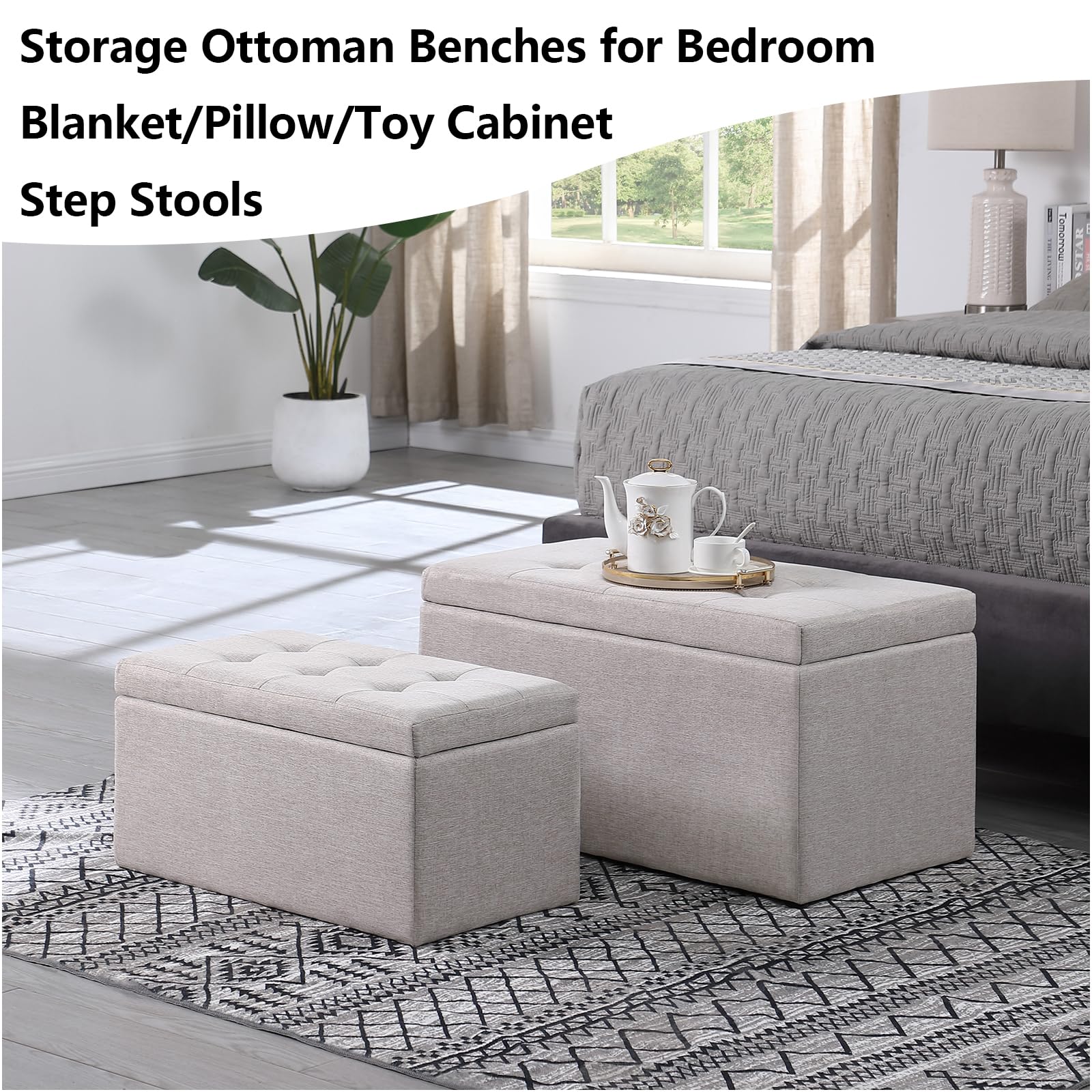 31.5'' Storage Ottomans Set of 2 (2 Count)
