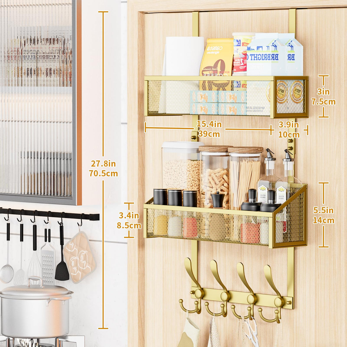 Over The Door Hooks Organizer