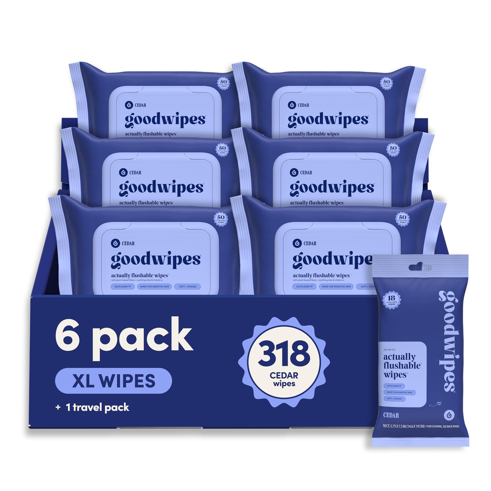 Flushable Wipes (318 Count)