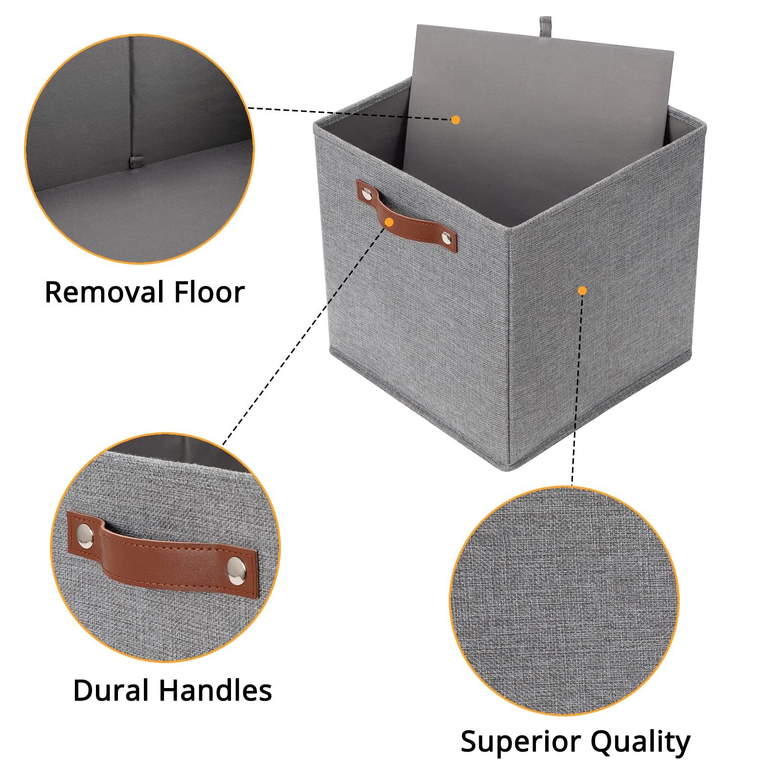 Fabric Storage Cubes (4 Count)