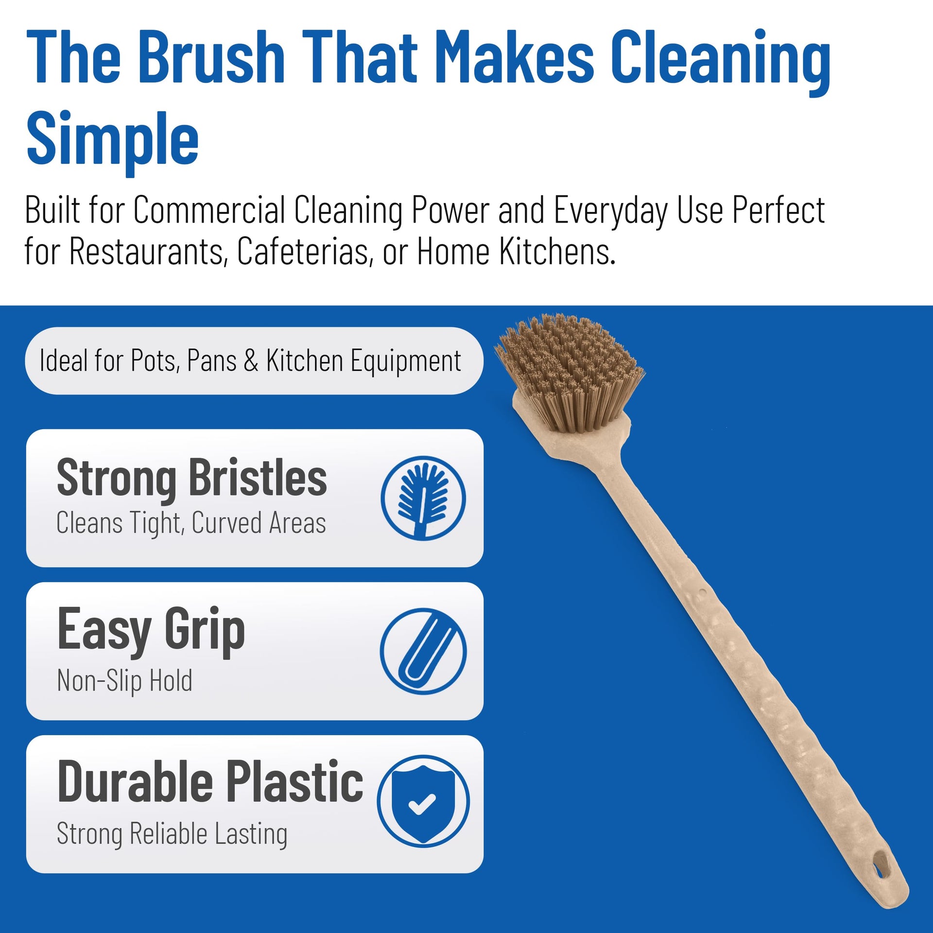 20" Floater Scrub Brush with Long Handle