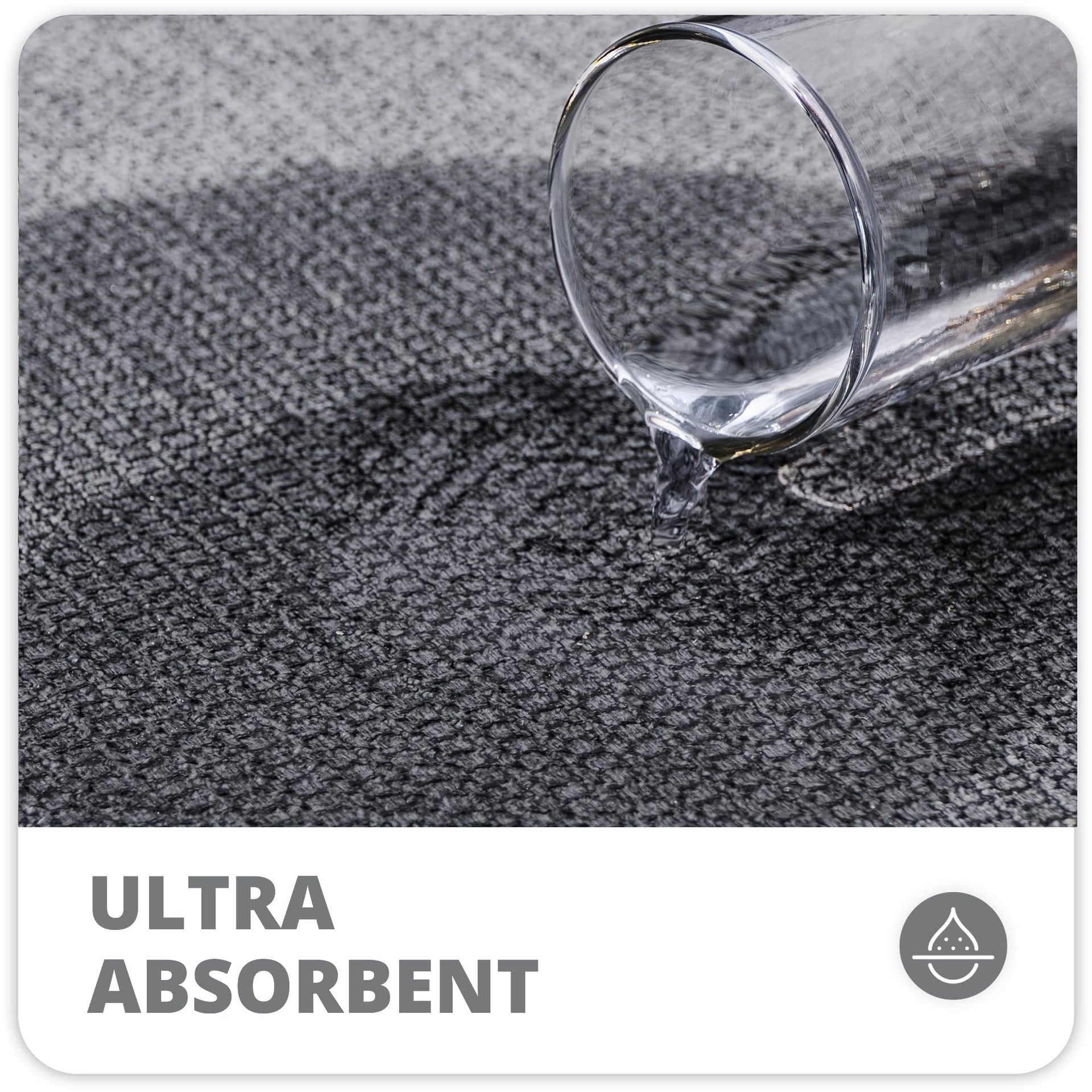 Bath Mat Ultra Thin Bathroom Runner Rugs (12 Sq Ft)