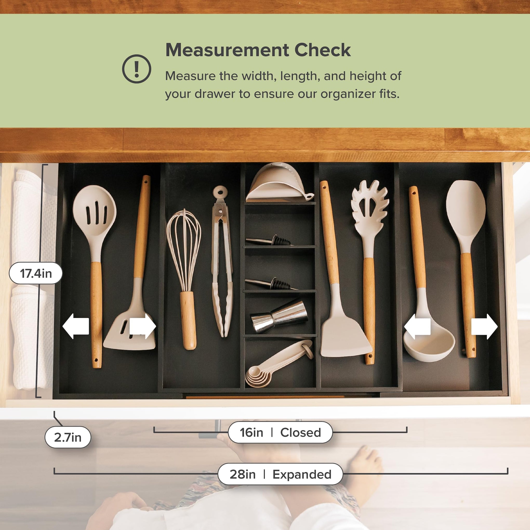Utensil & Junk Drawer Organizer