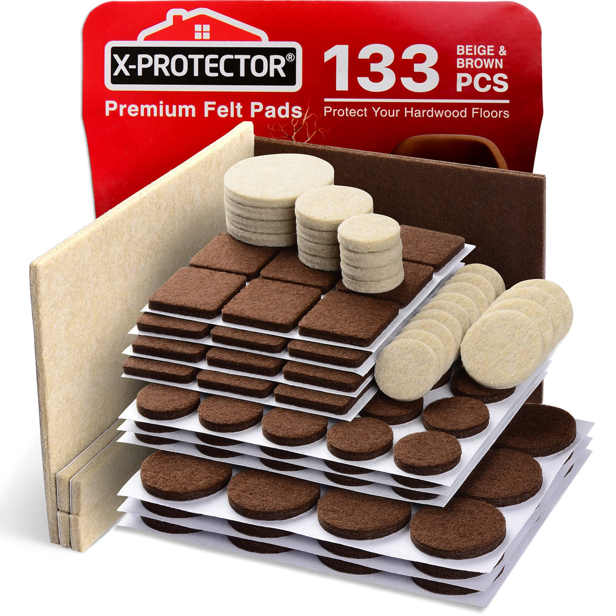 Felt Furniture Pads X (133 Count)