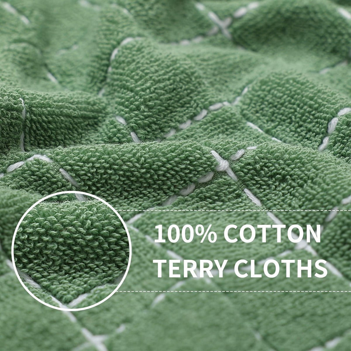 100% Cotton Terry Kitchen Towels (18 Count)