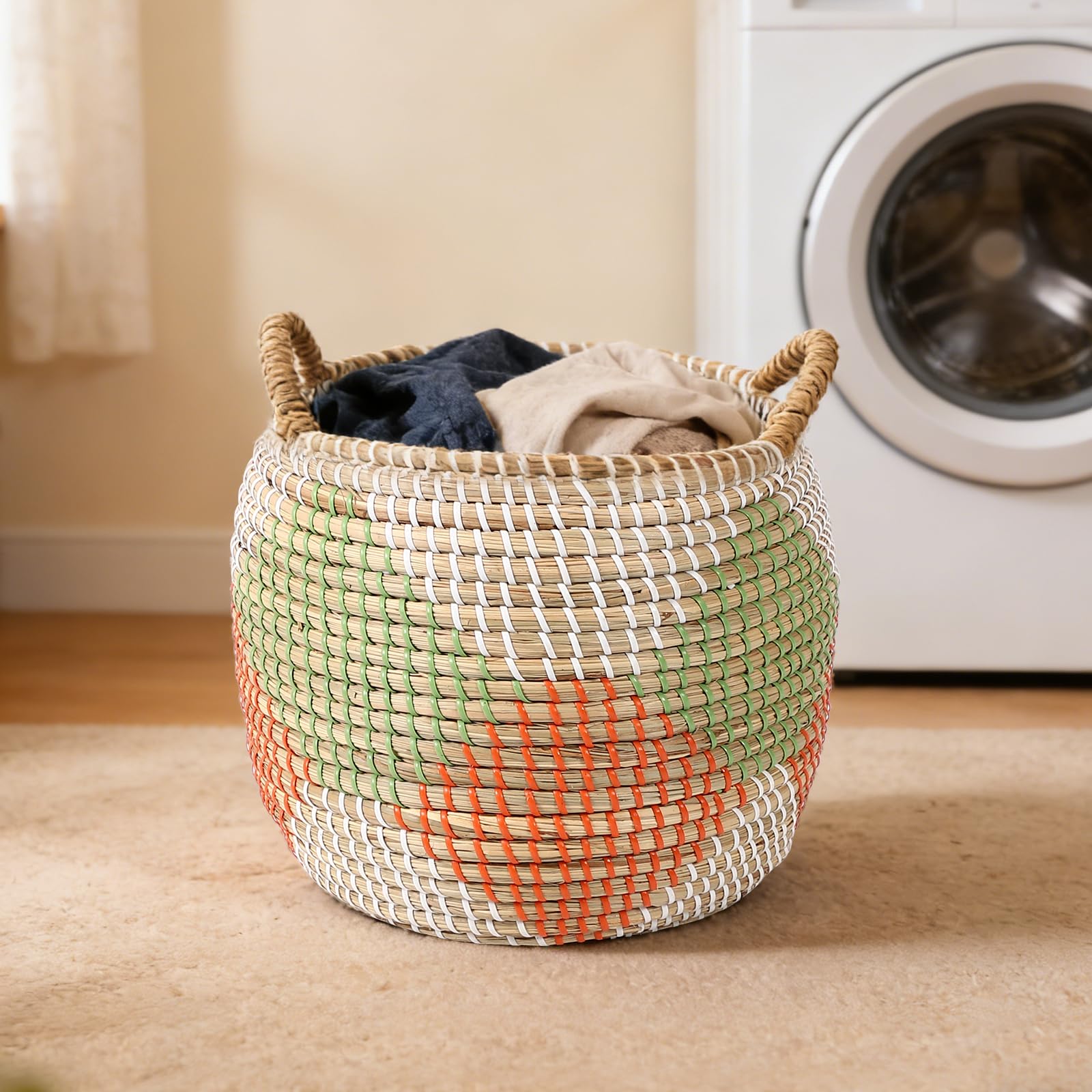 Handwoven Sea Grass Baskets Set of 3 (3 Count)