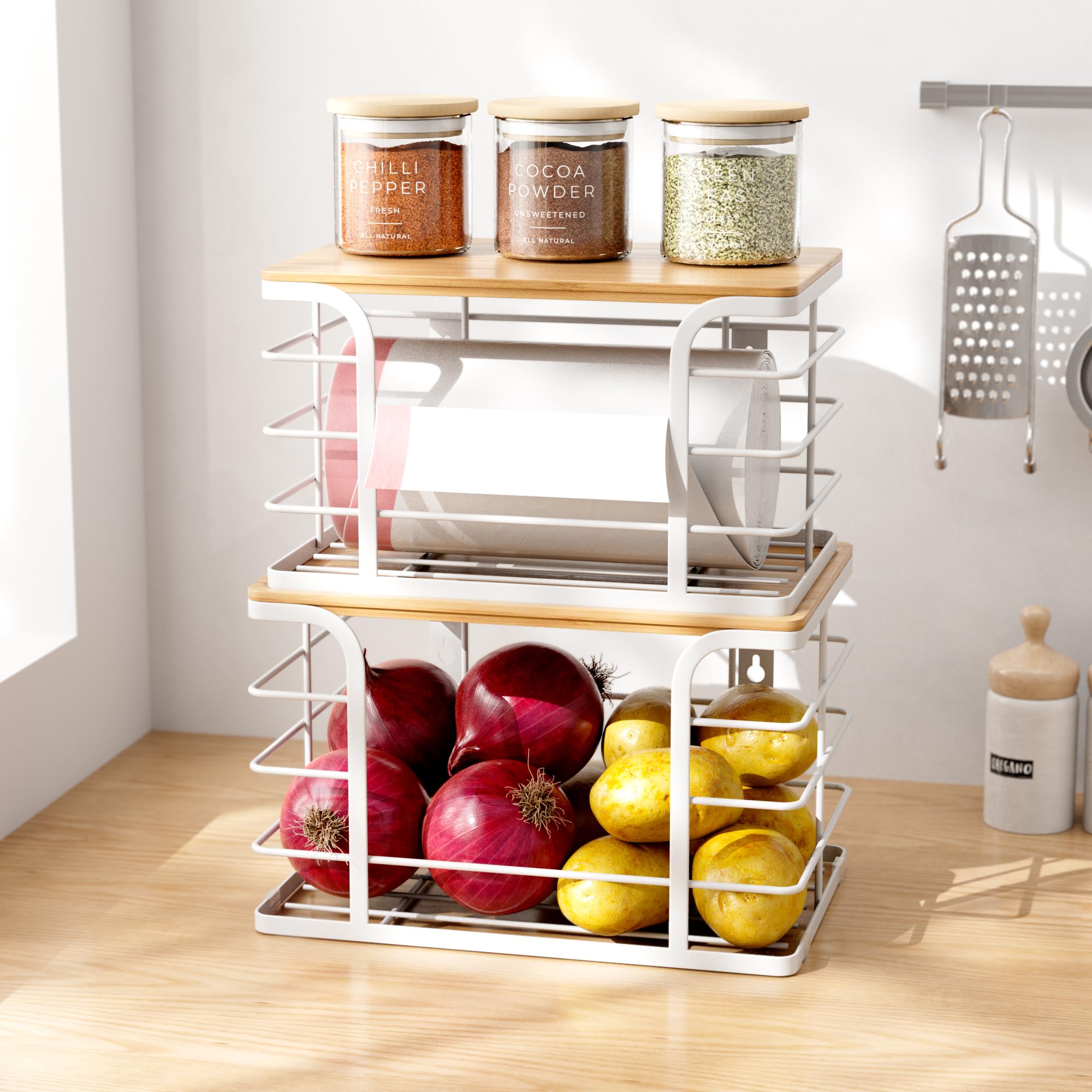 2 Pack Extra Large Stackable Pantry Organizer (2 Count)