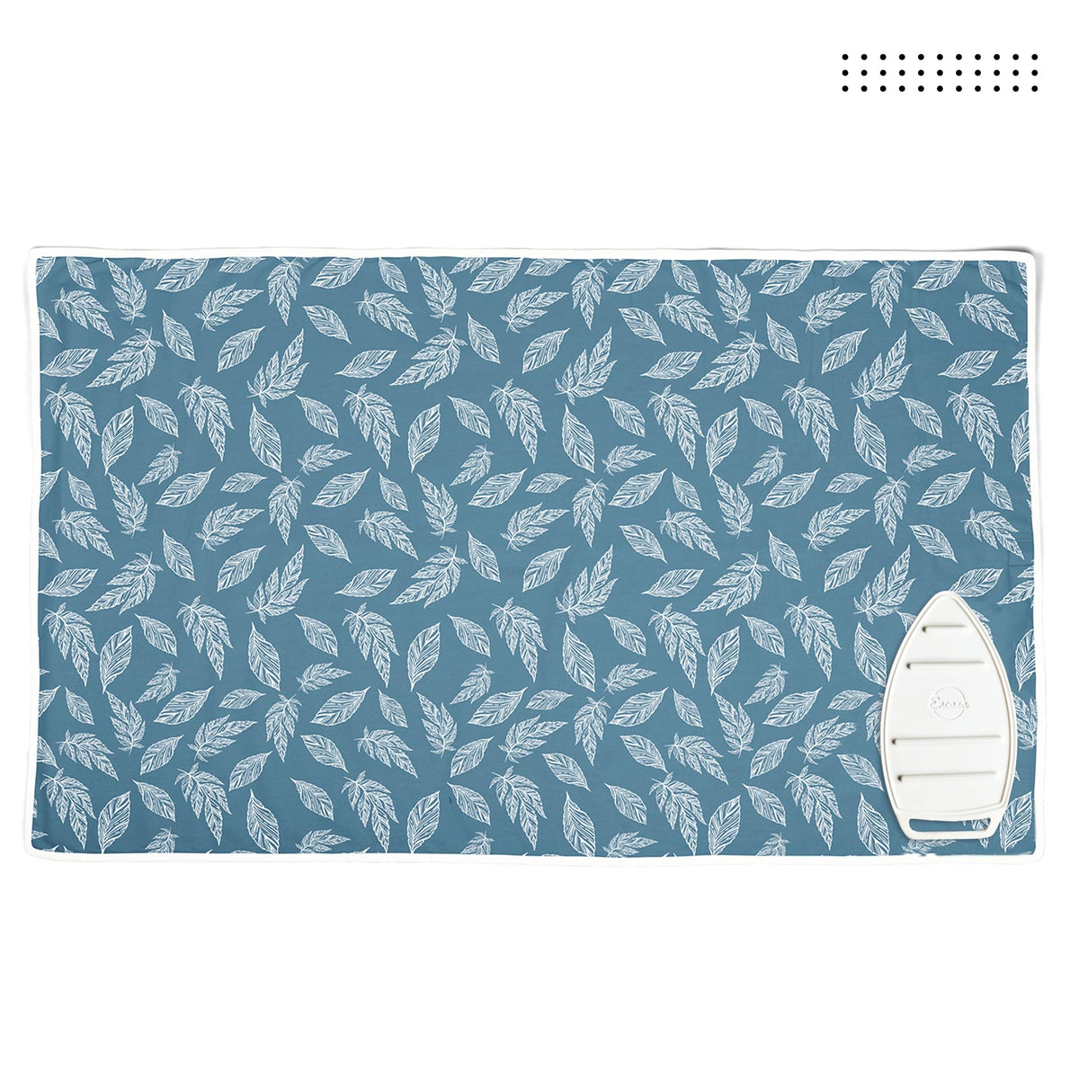Ironing Mat Heat Resistant Pad 48"x28" Big Leaves Blue