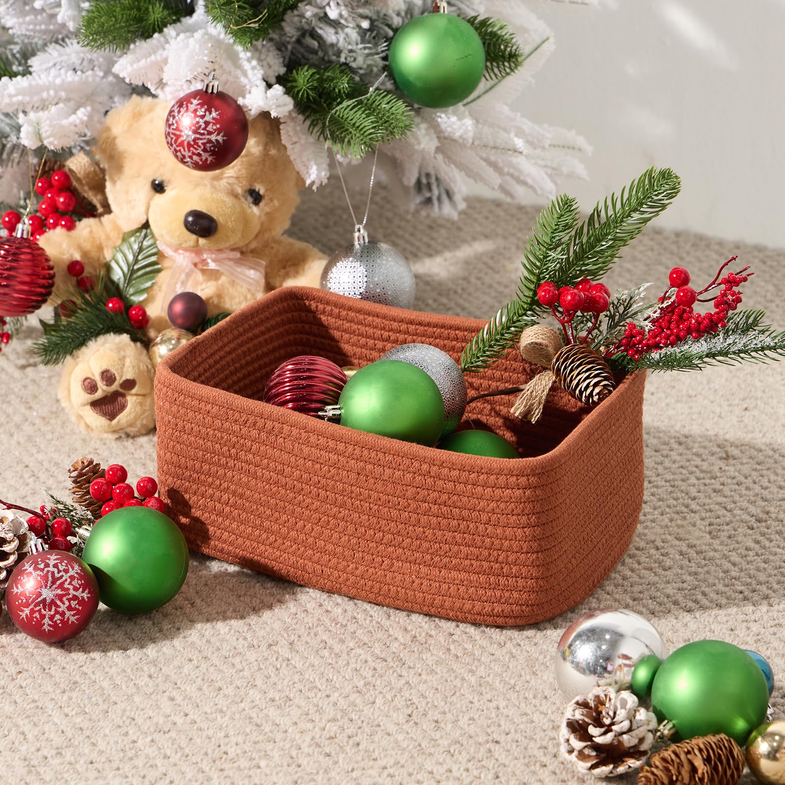 Small Storage Baskets for Organizing (4 Count)