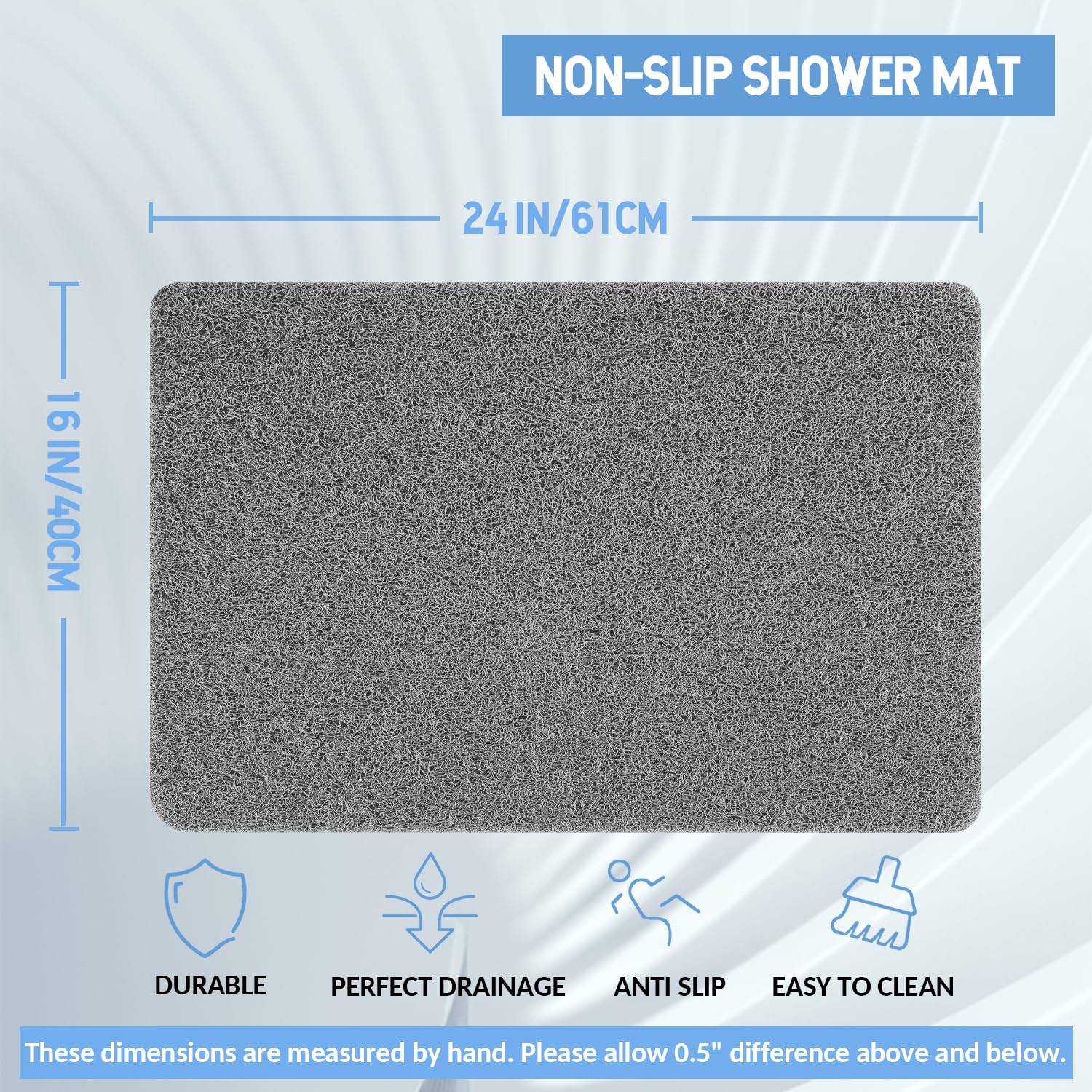 Non Slip Bathtub Mat (2 Count)