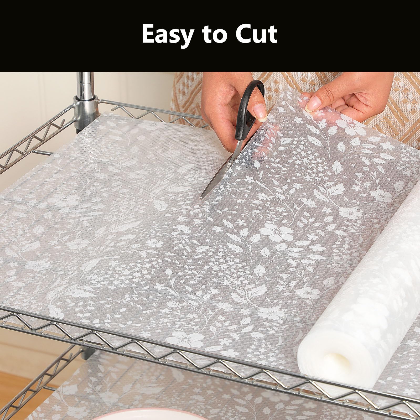 Shelf Liner for Kitchen Cabinets (45 Sq Ft)